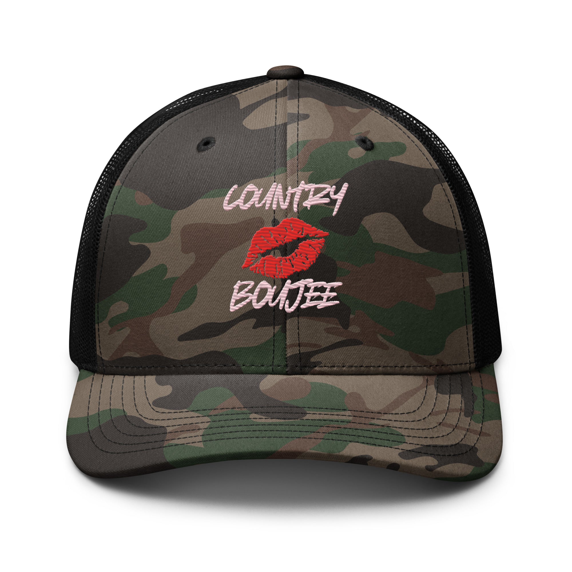 Country Boujee Camouflage Trucker Hat - Country Boi Fly