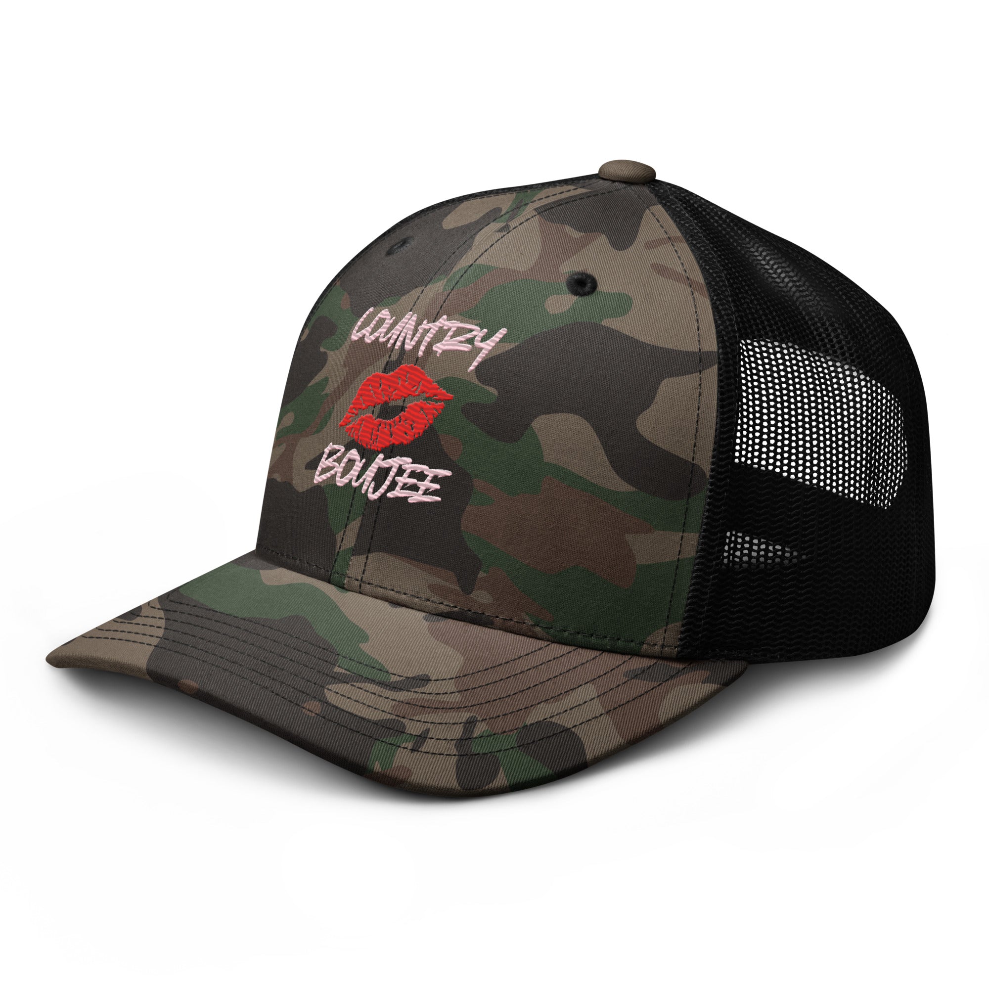 Country Boujee Camouflage Trucker Hat - Country Boi Fly