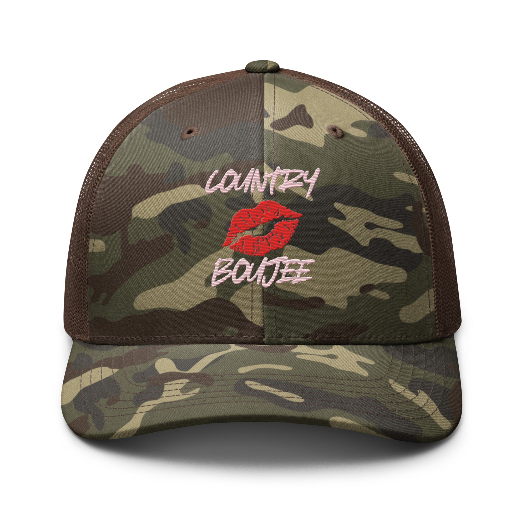 Country Boujee Camouflage Trucker Hat - Country Boi Fly