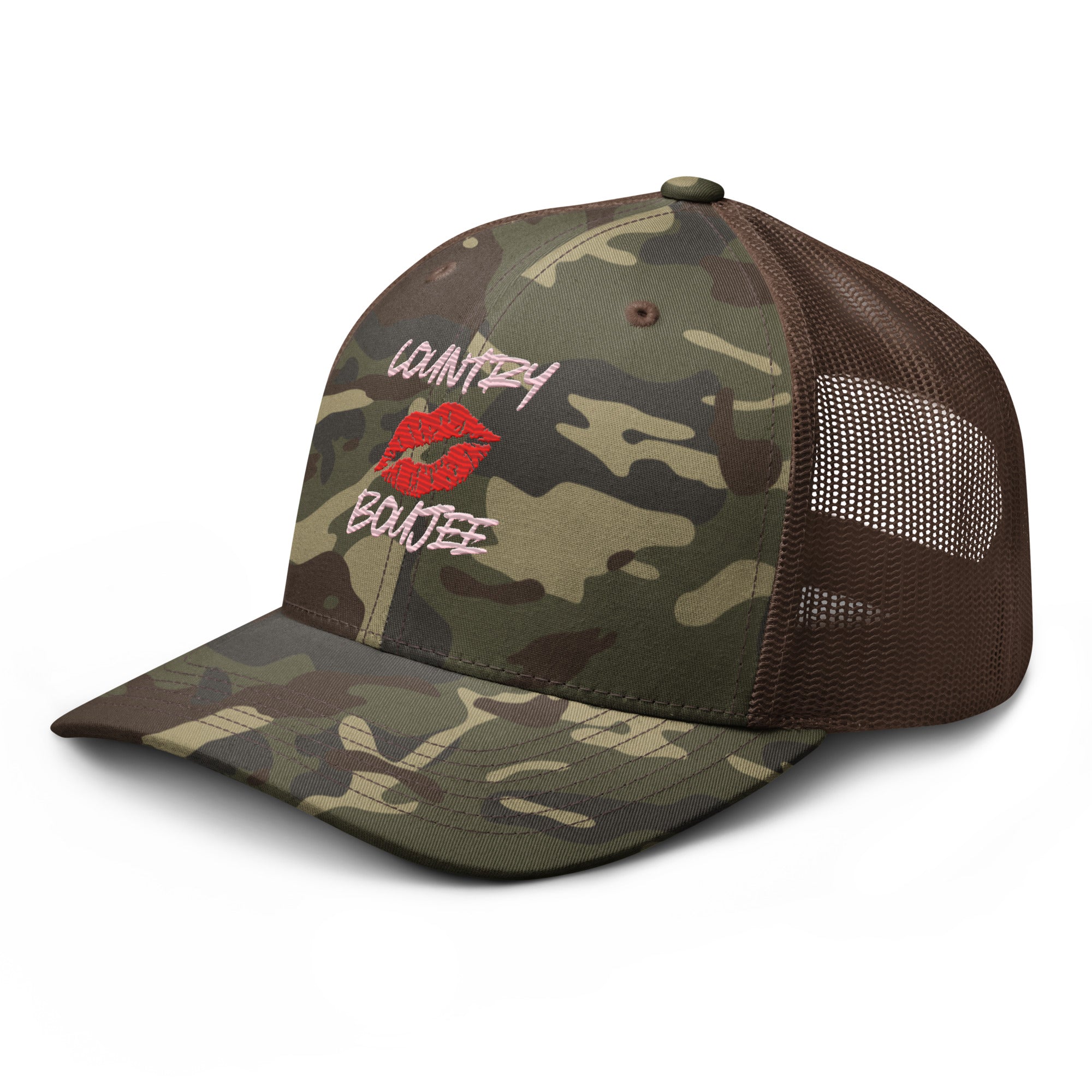 Country Boujee Camouflage Trucker Hat - Country Boi Fly