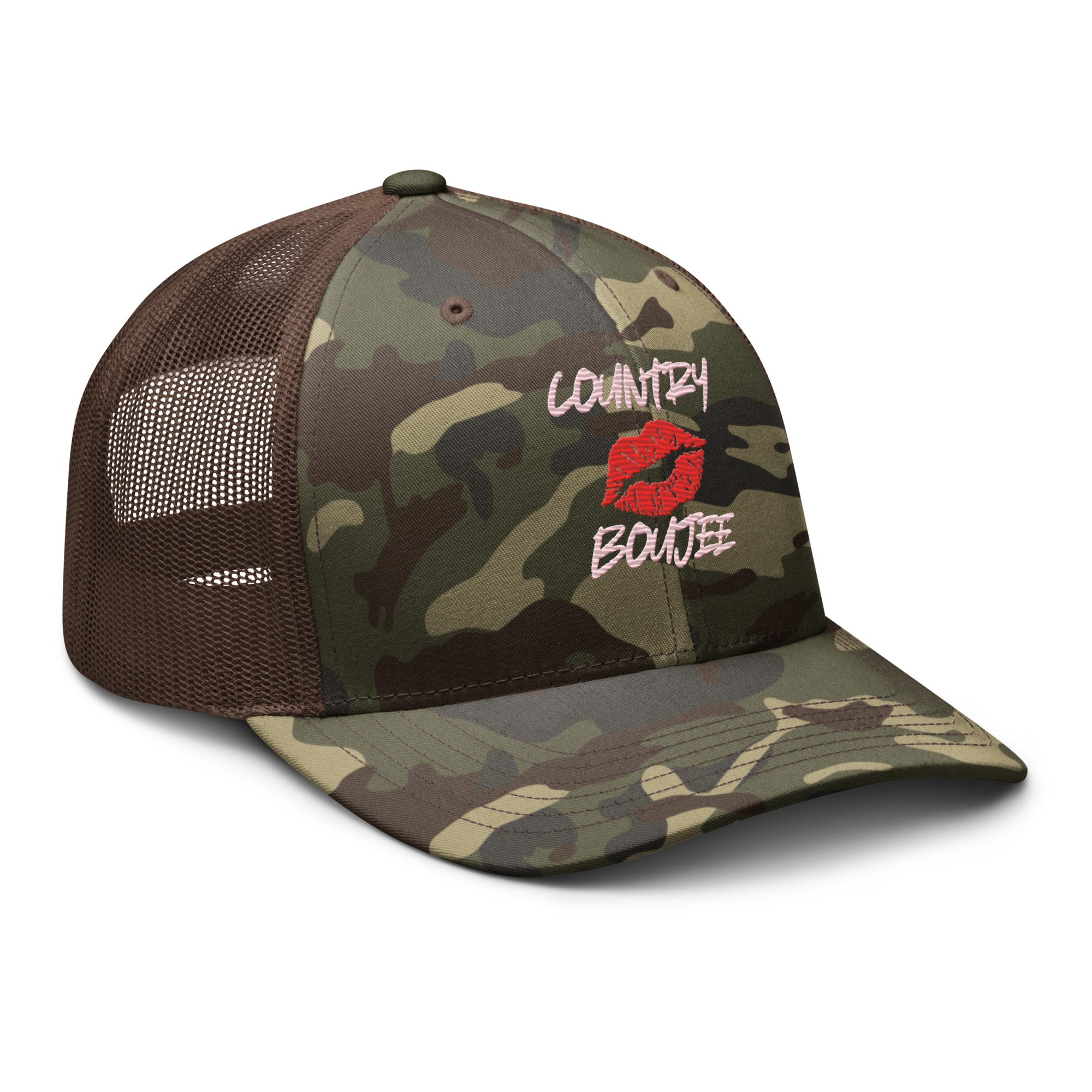 Country Boujee Camouflage Trucker Hat - Country Boi Fly