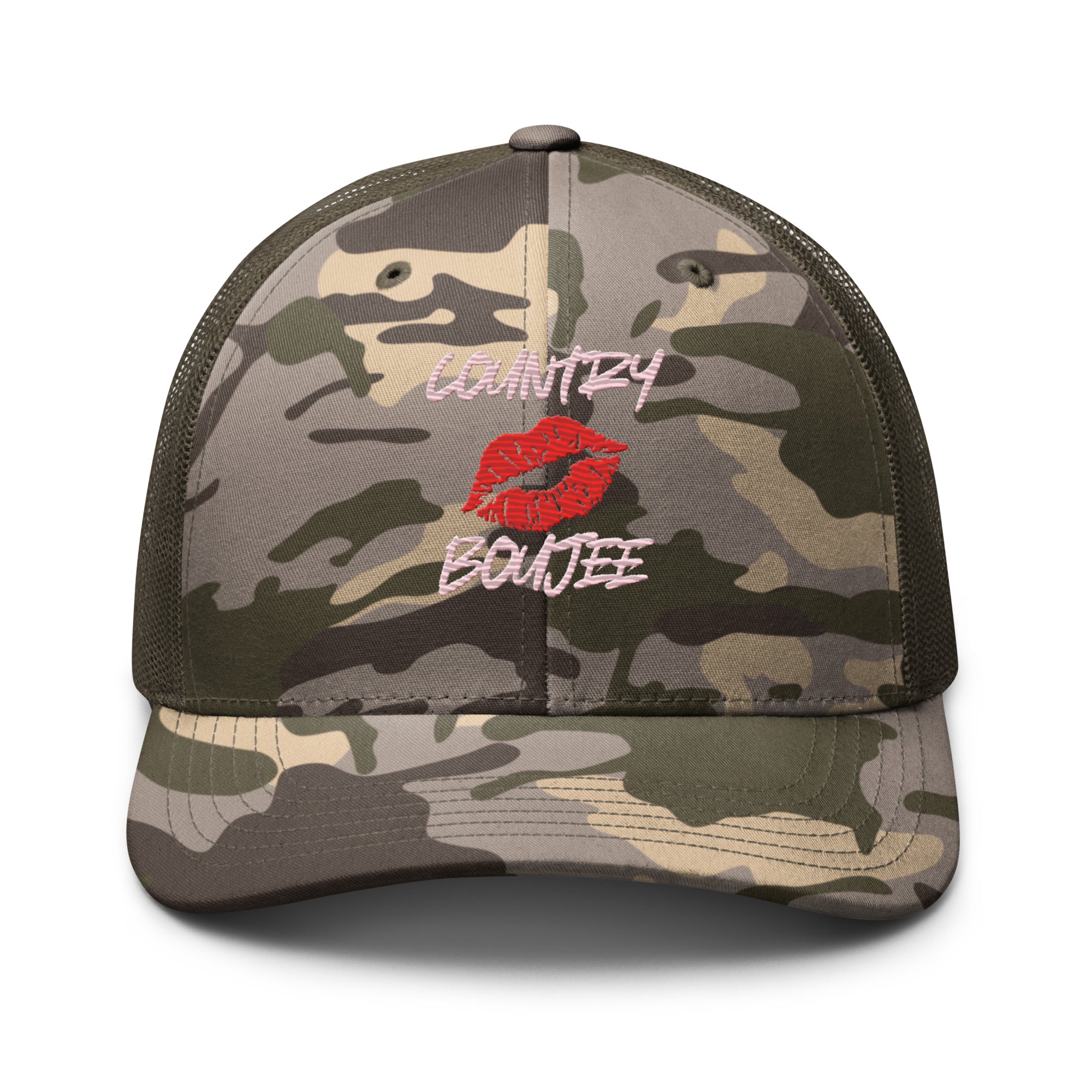 Country Boujee Camouflage Trucker Hat - Country Boi Fly