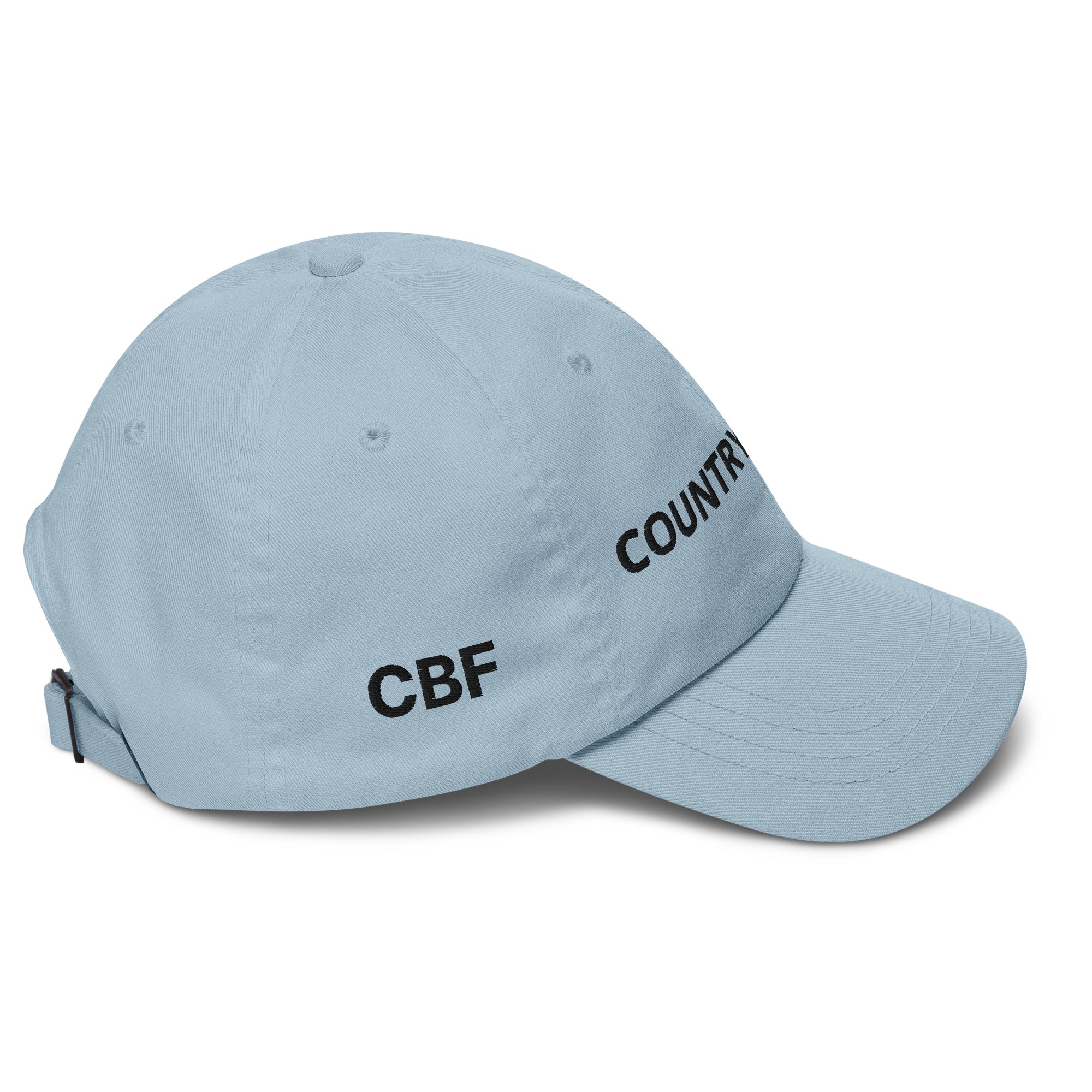 COUNTRY BOi FLY Dad Hat - Light Blue with Black Print - Country Boi Fly