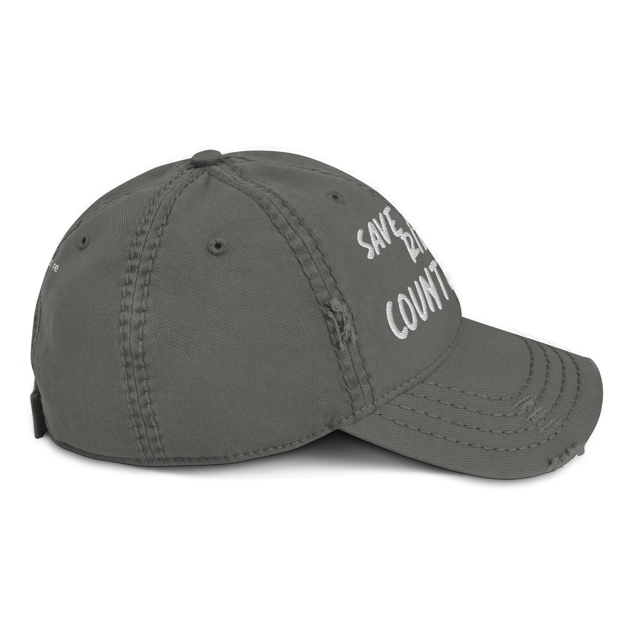 Save A Horse, Ride A Country Boy Distressed Dad Hat - White Print - Country Boi Fly
