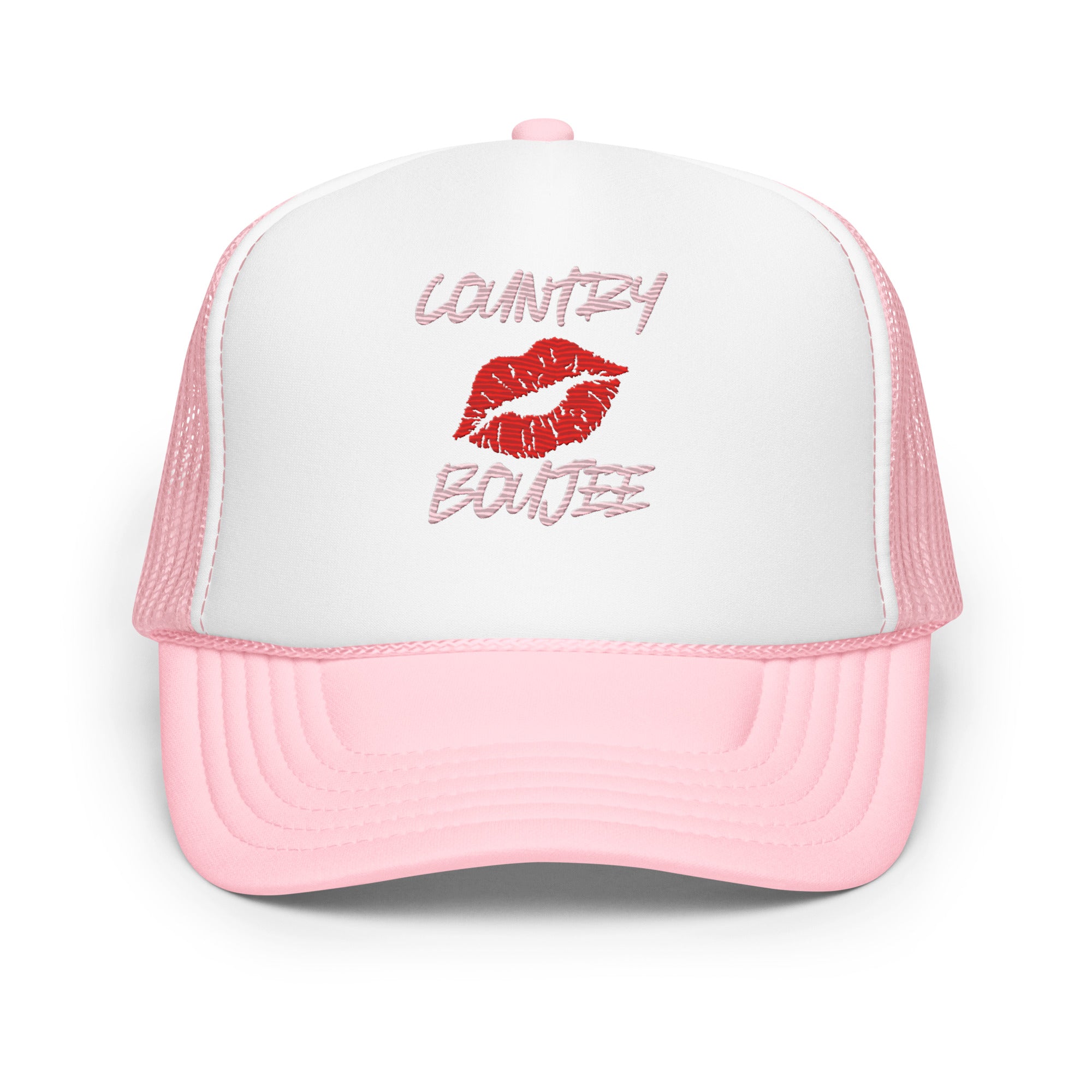 Country Boujee Foam Trucker Hat - Pink - Country Boi Fly