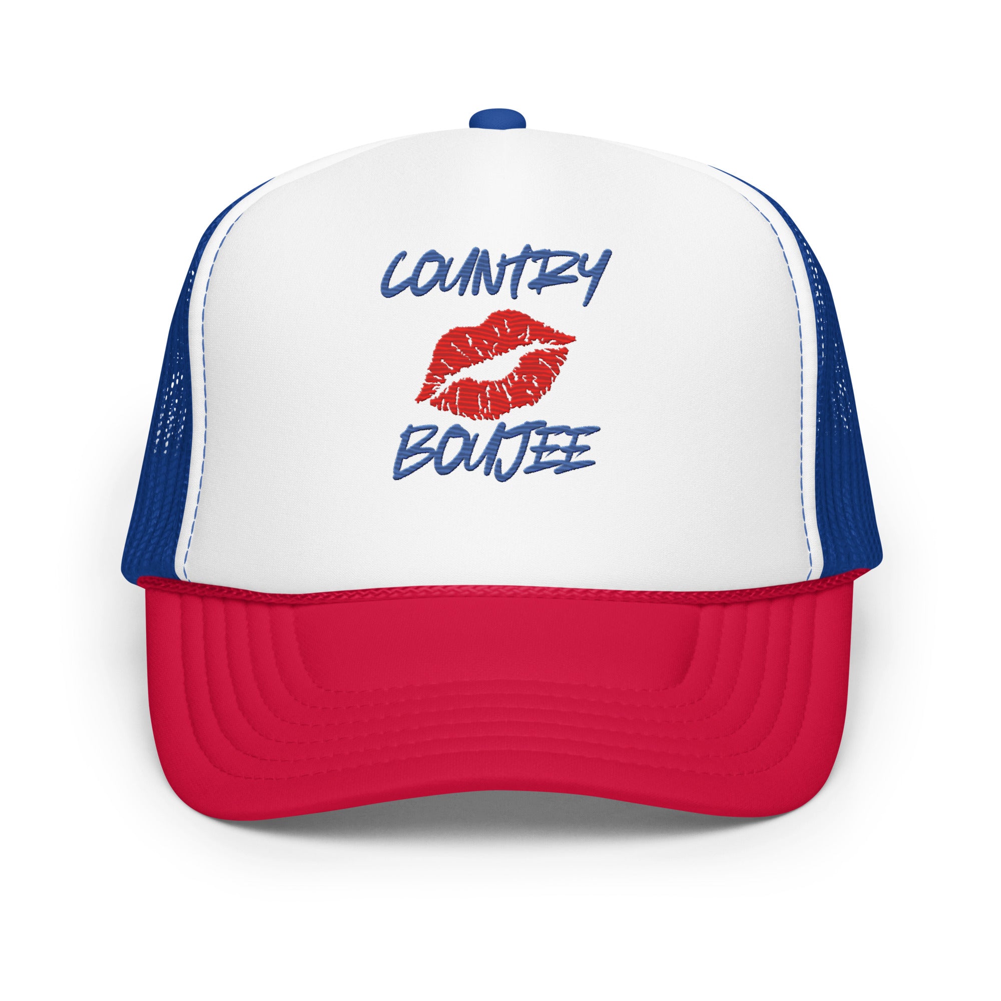 Country Boujee Foam Trucker Hat - Royal Blue - Country Boi Fly