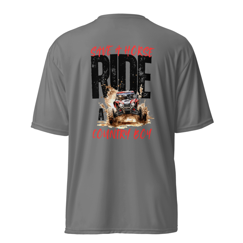 Save a Horse, Ride a Country Boy Unisex Dri-Fit T-Shirt | Gray