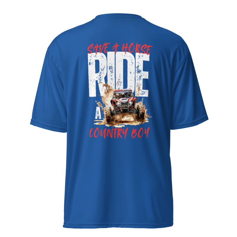 Save a Horse, Ride a Country Boy Unisex Dri-Fit T-Shirt | Royal Blue