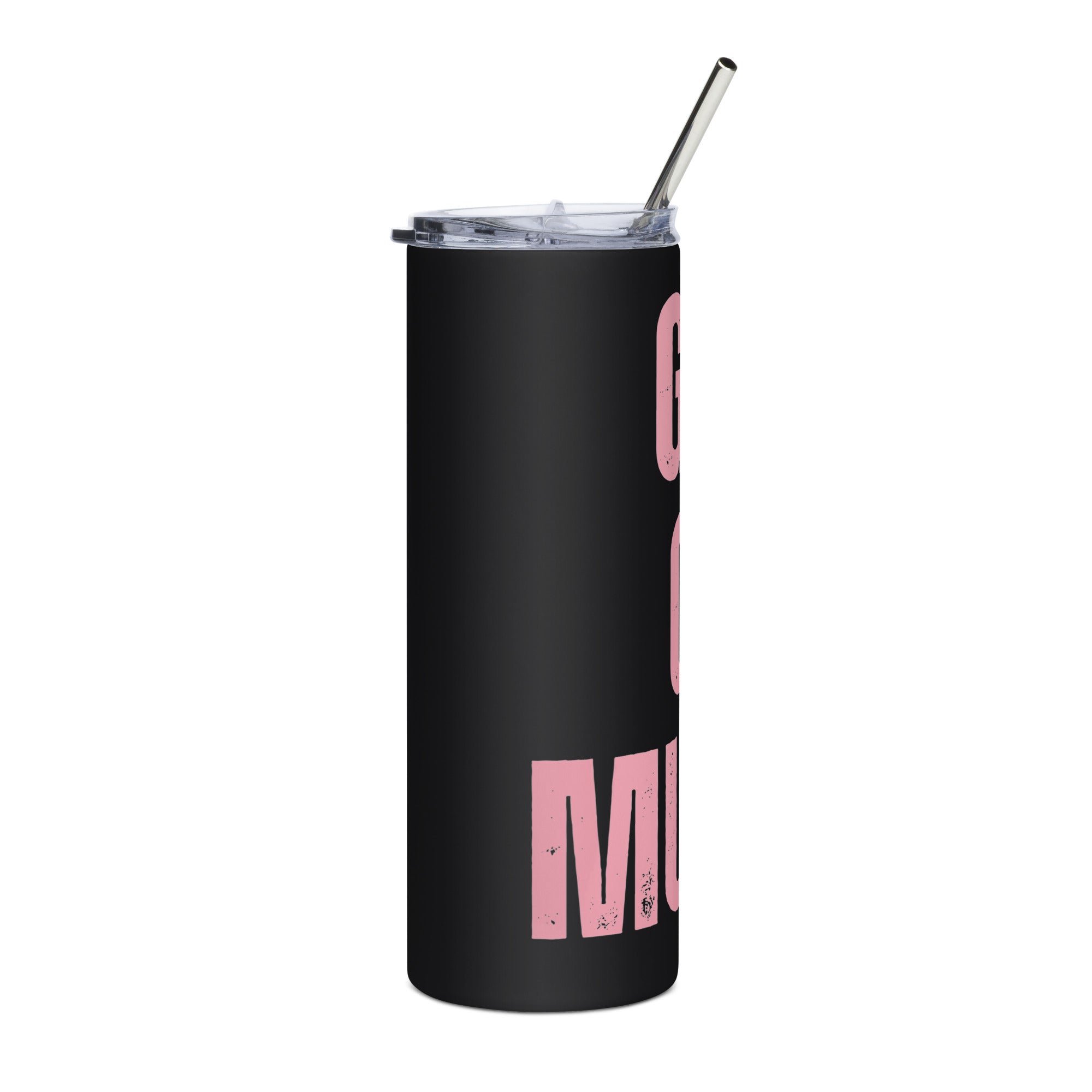 Girls Gone Muddy Stainless Steel Tumbler | Pink Print