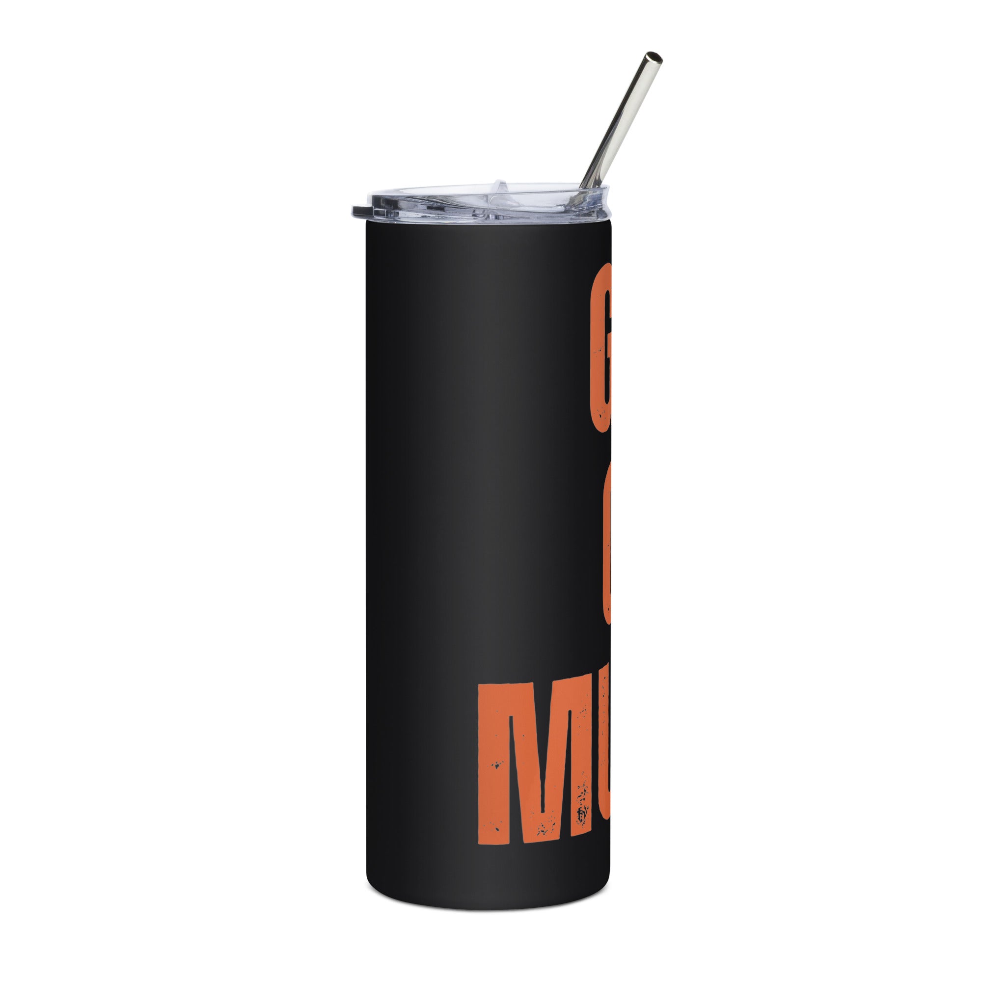 Girls Gone Muddy Stainless Steel Tumbler | Orange Print