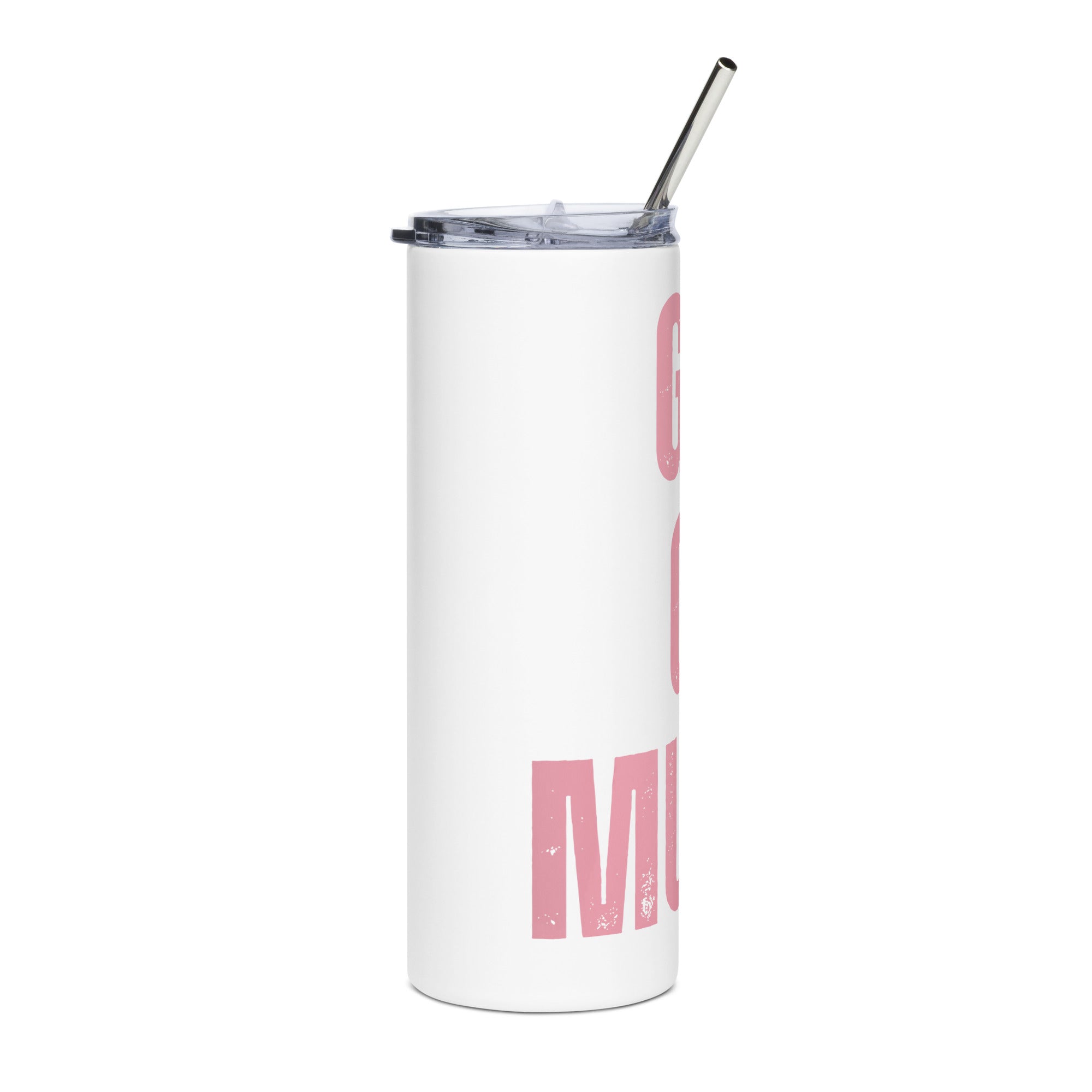 Girls Gone Muddy Stainless Steel Tumbler | Pink Print