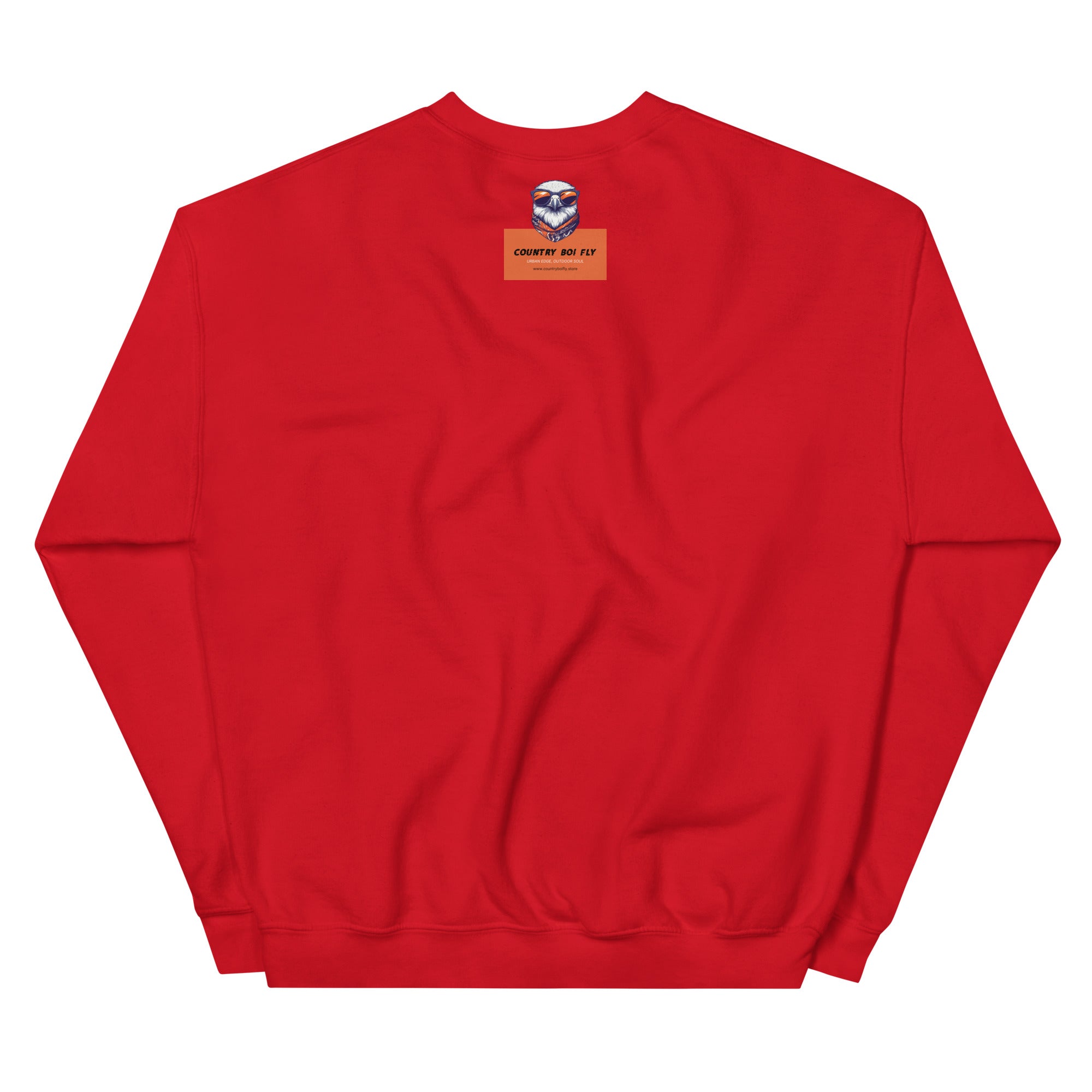Mud, Sweat, and Beers Unisex Sweatshirt - Red with White Print - Country Boi Fly