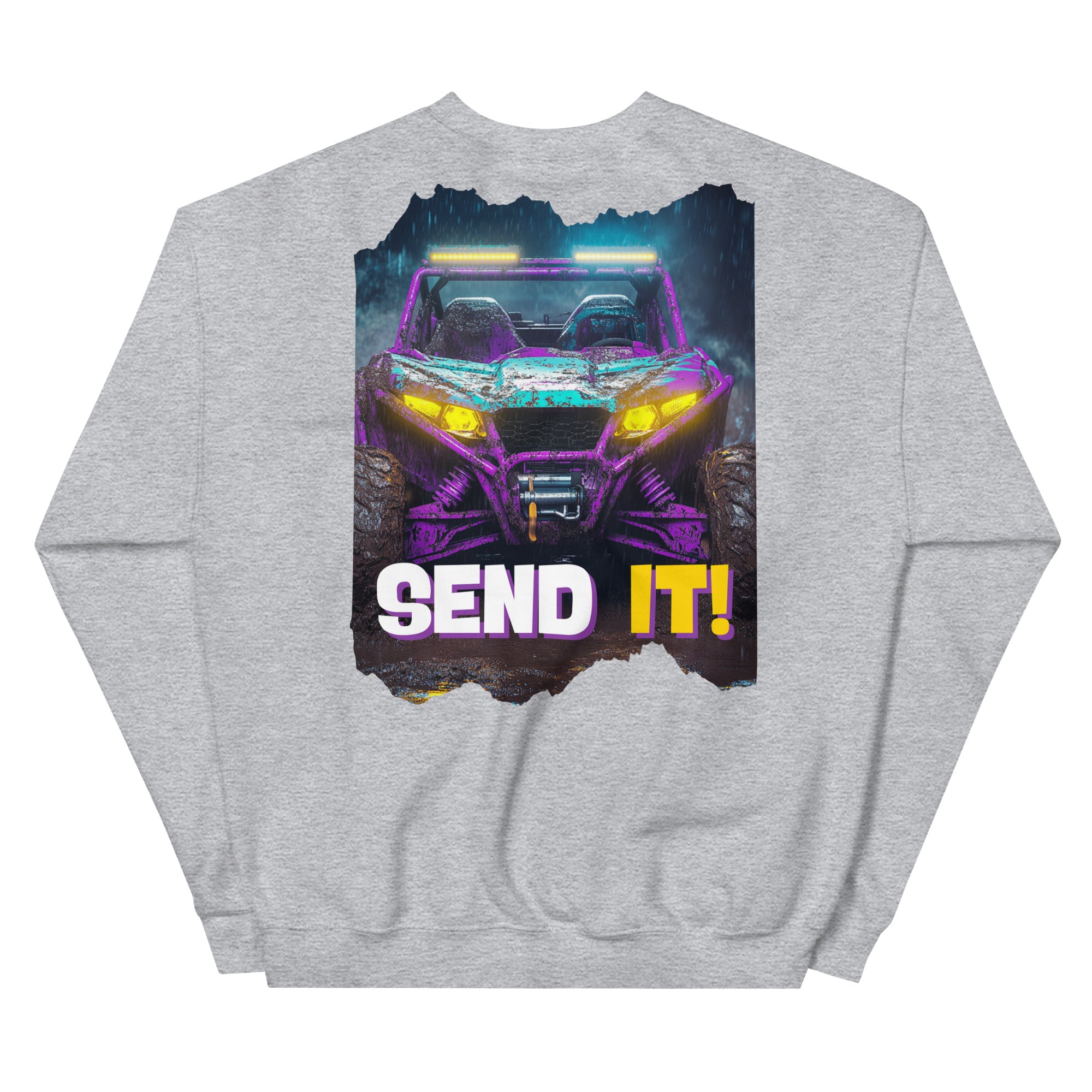Send It! Unisex Sweatshirt - Light Gray - Country Boi Fly