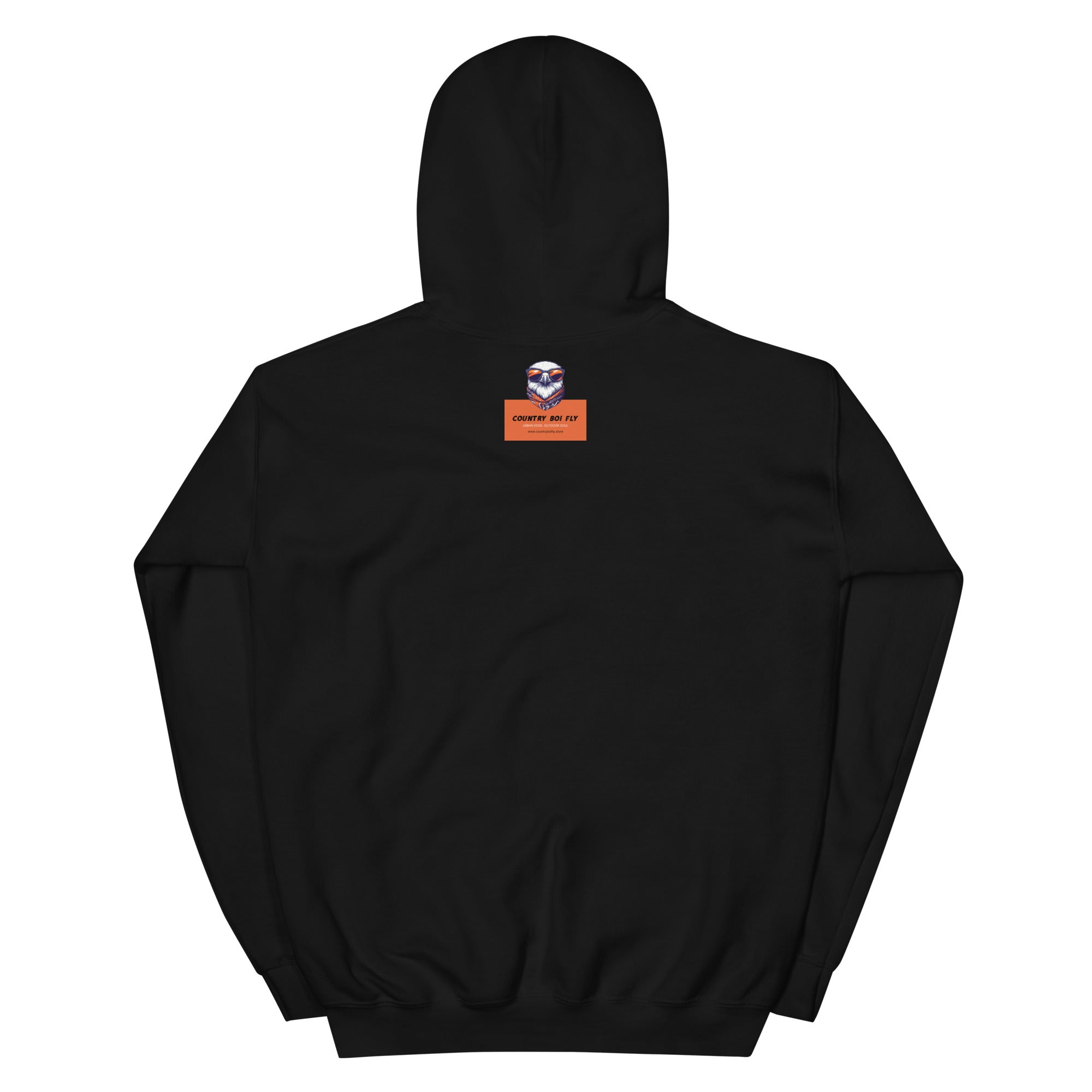 Mud, Sweat, and Beers Unisex Hoodie - Black with Peach Print - Country Boi Fly