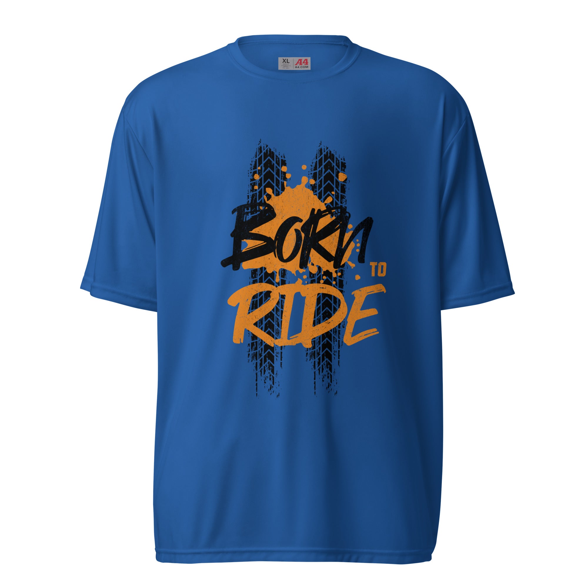 Born to Ride Unisex Dri-Fit Crew Neck T-Shirt - Royal Blue