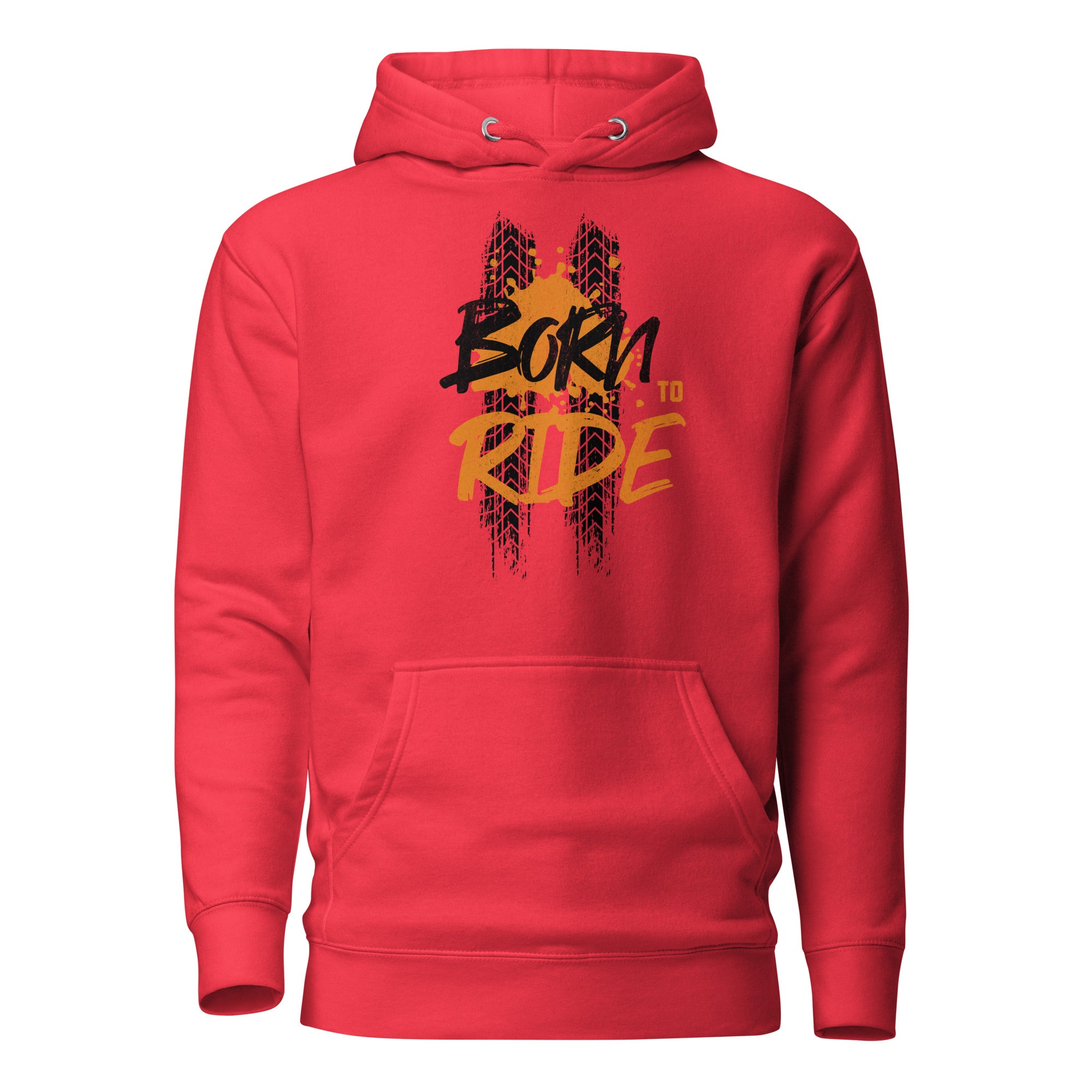 Born to Ride Unisex Hoodie - Red