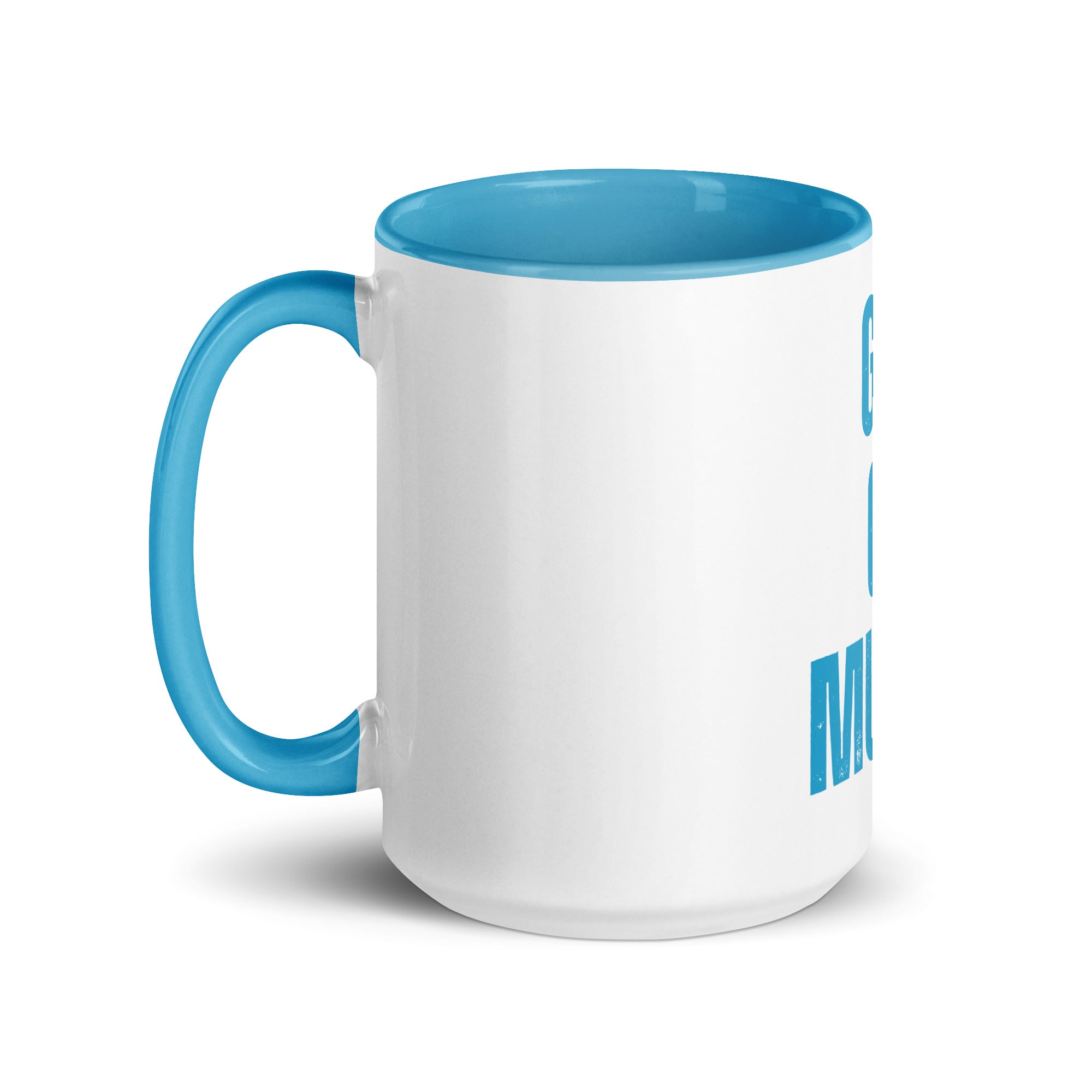 Girls Gone Muddy Mug - White | Teal Blue