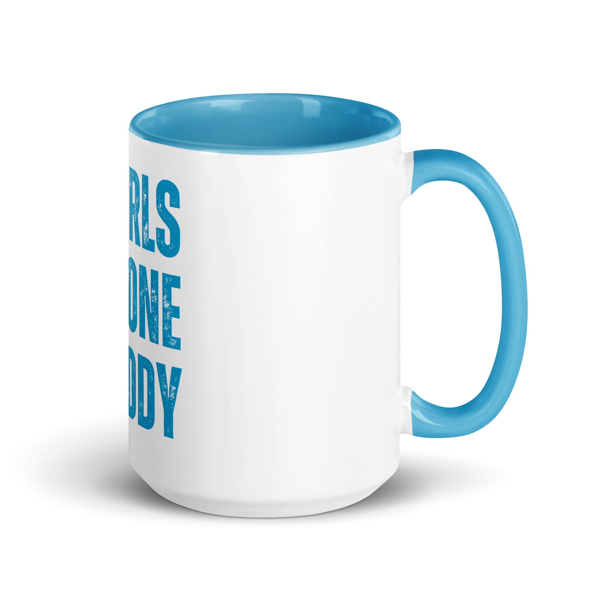 Girls Gone Muddy Mug - White | Teal Blue