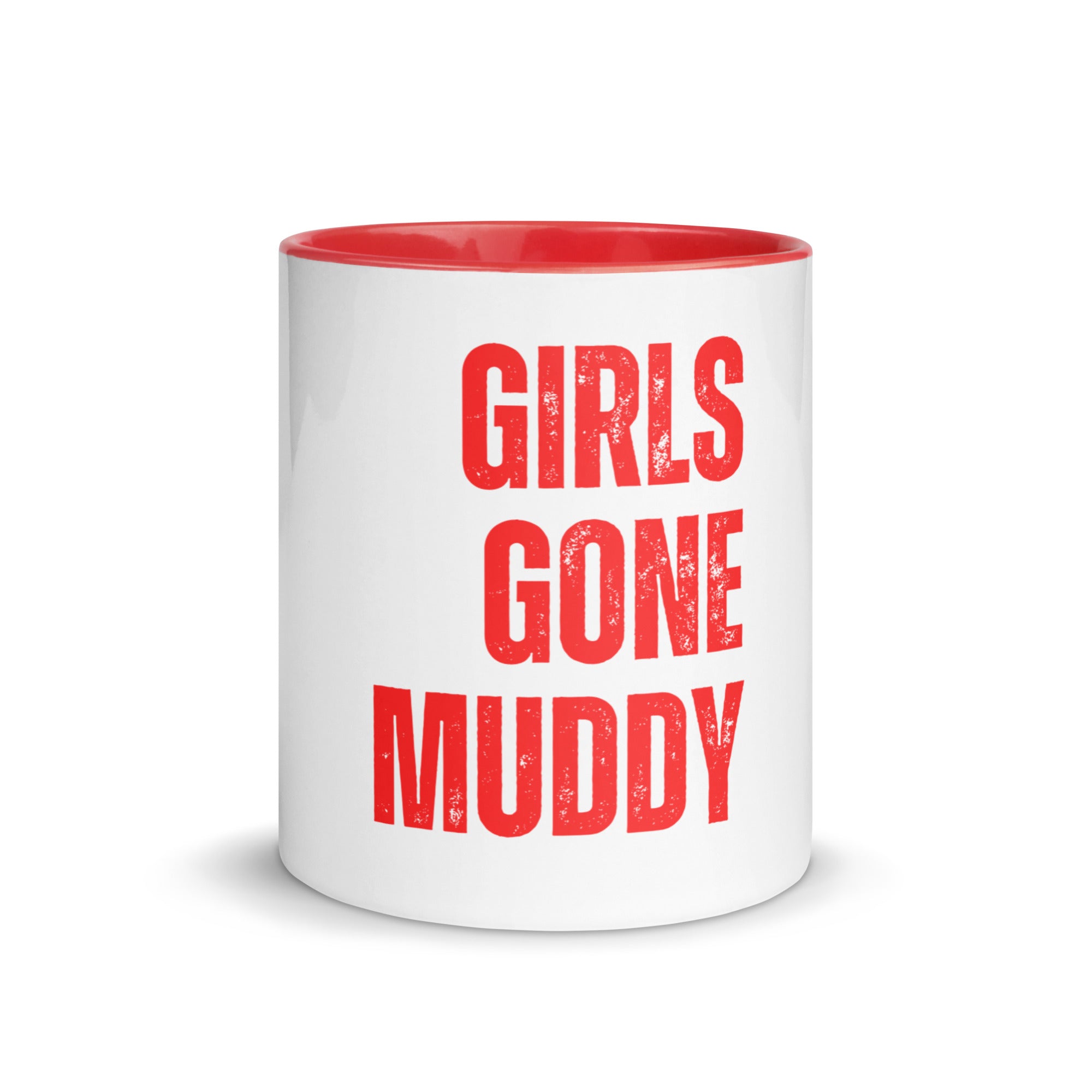 Girls Gone Muddy Mug - White | Red