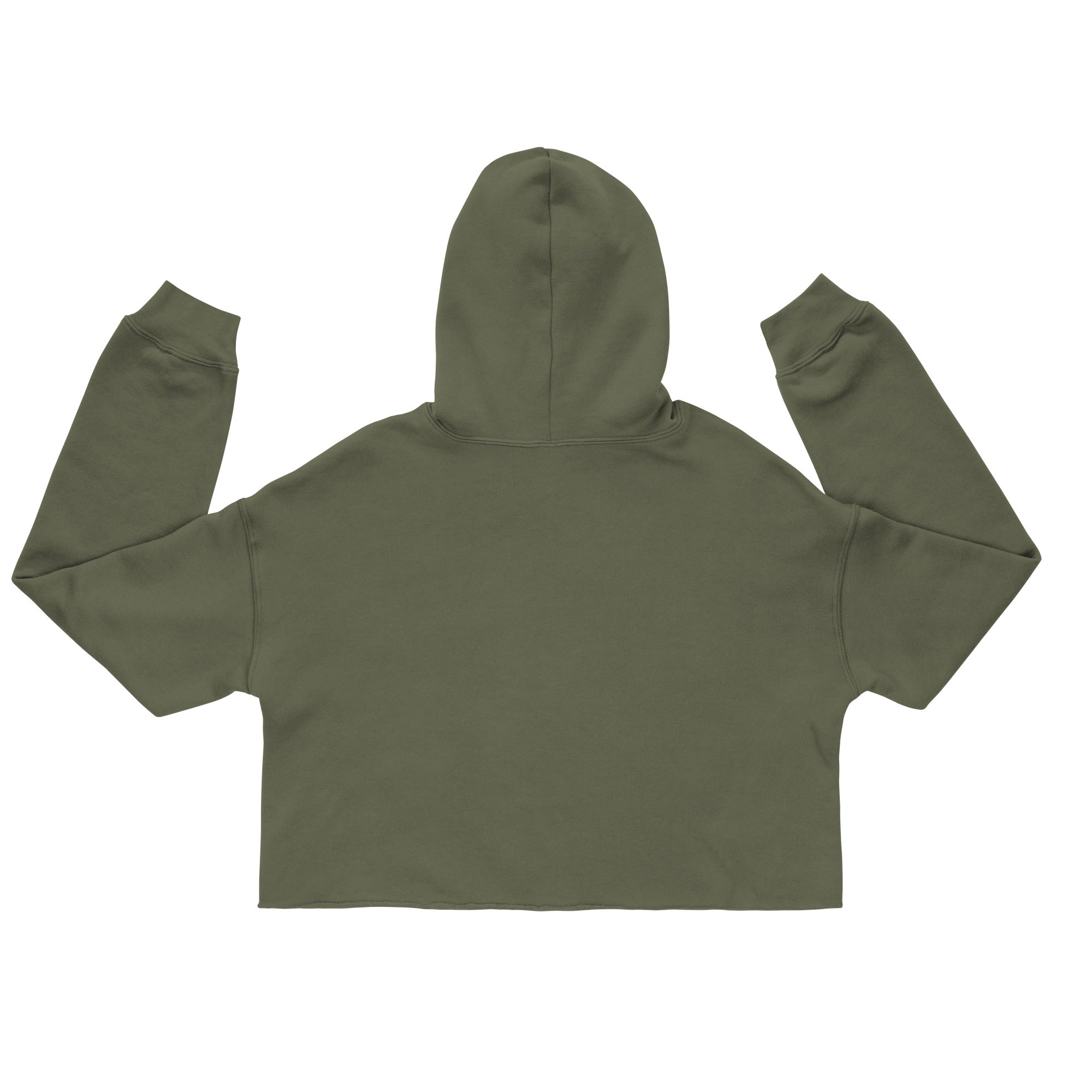 Country Girls Hustle Hard Crop Hoodie - Military Green - Country Boi Fly