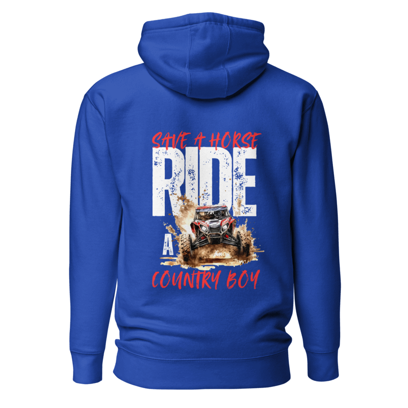 Save a Horse, Ride a Country Boy Unisex Hoodie | Royal Blue