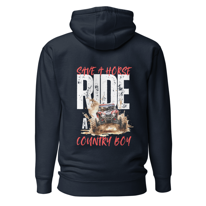 Save a Horse, Ride a Country Boy Unisex Hoodie | Navy