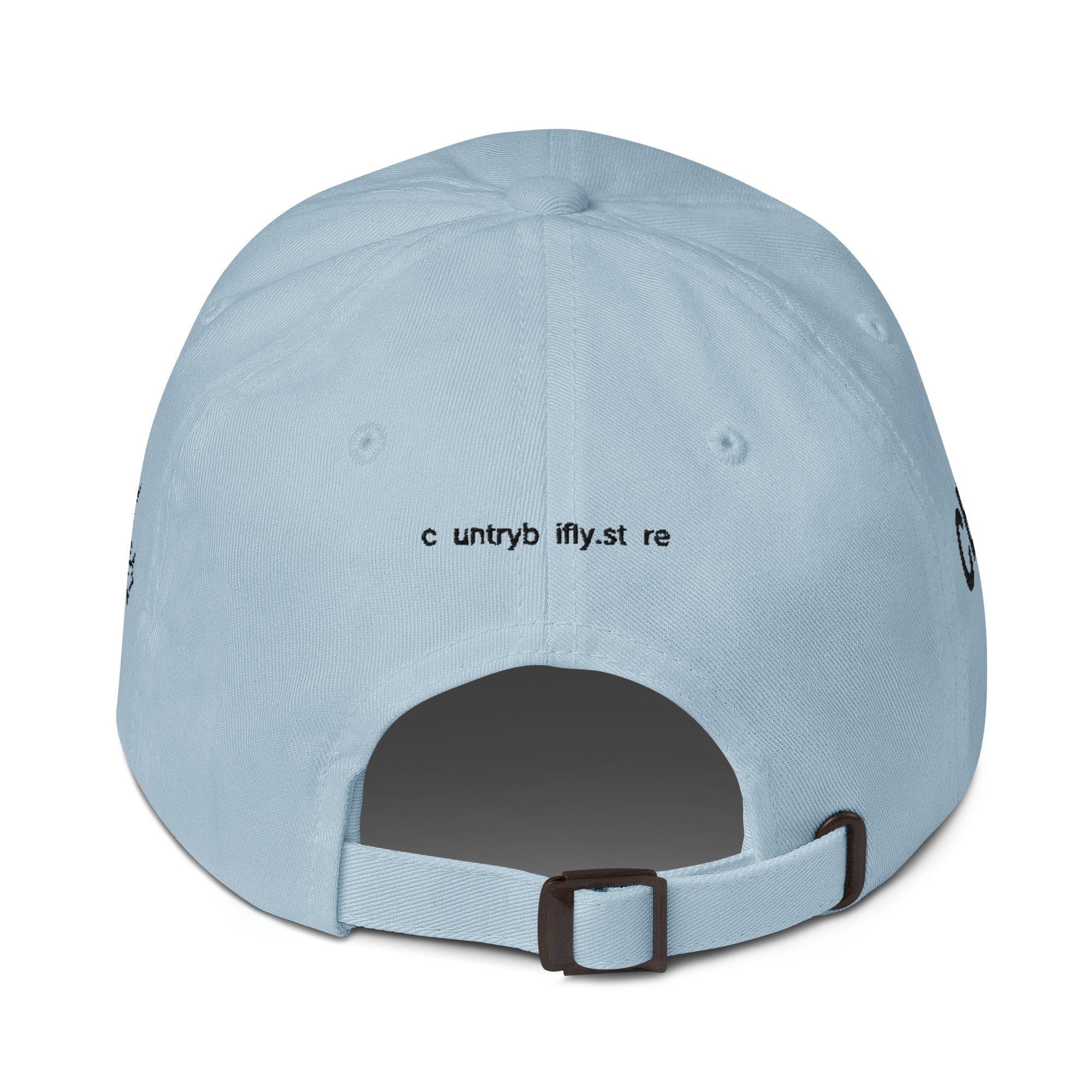 COUNTRY BOi FLY Dad Hat - Light Blue with Black Print - Country Boi Fly
