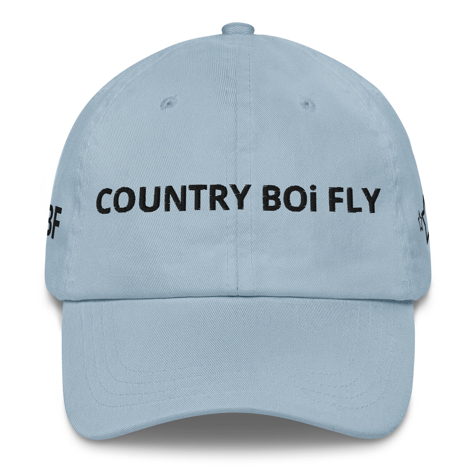 COUNTRY BOi FLY Dad Hat - Light Blue with Black Print - Country Boi Fly