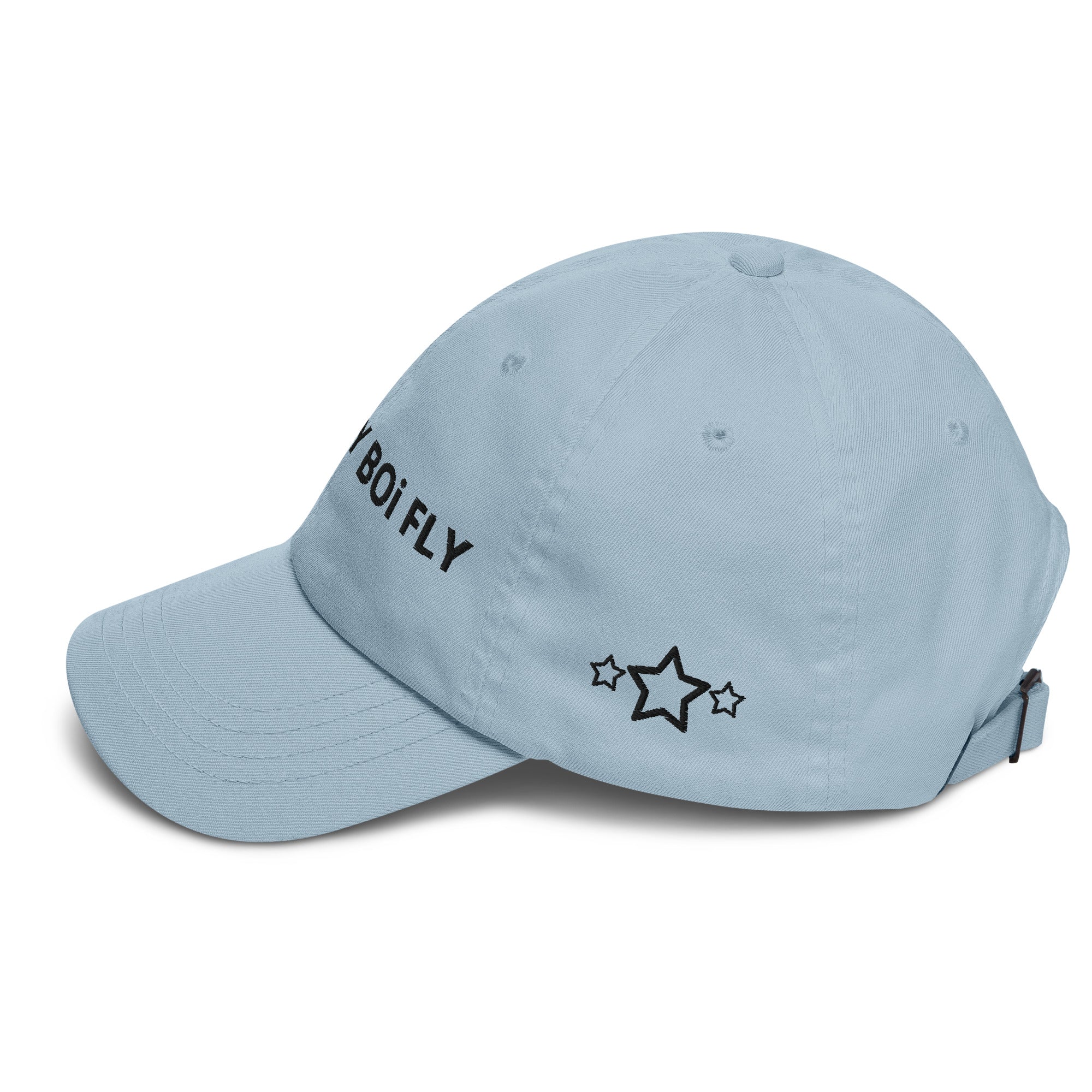 COUNTRY BOi FLY Dad Hat - Light Blue with Black Print - Country Boi Fly