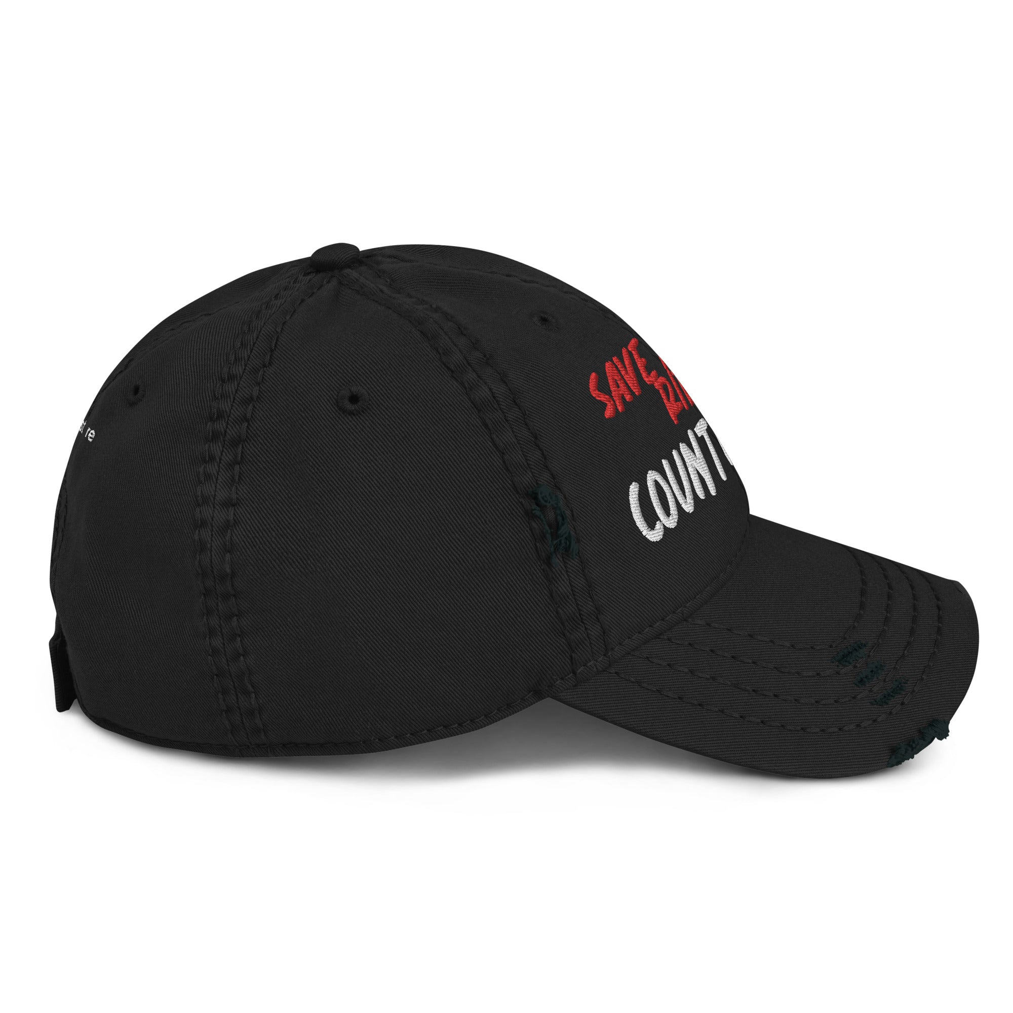 Save A Horse, Ride A Country Boy Distressed Dad Hat - Red & White Print - Country Boi Fly