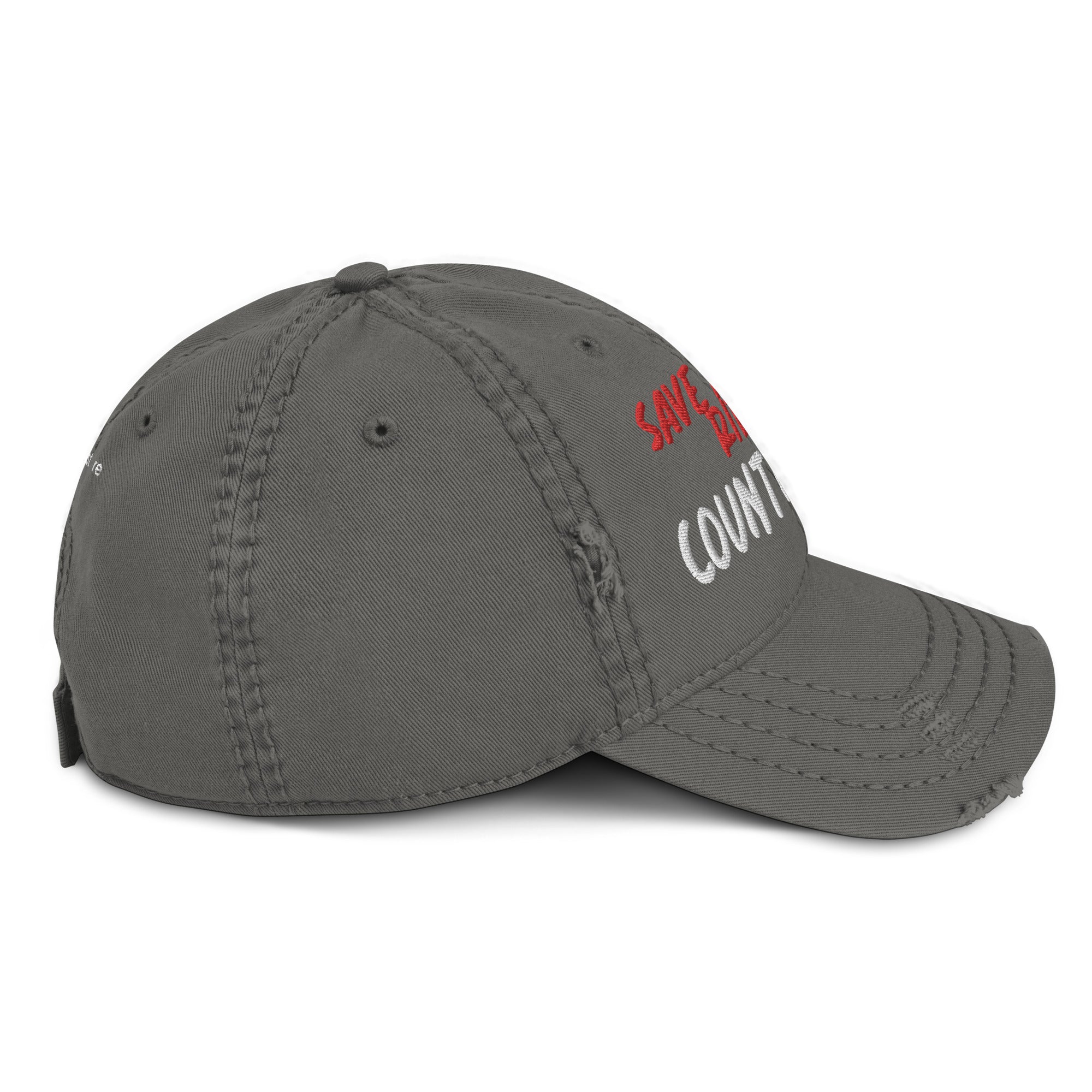 Save A Horse, Ride A Country Boy Distressed Dad Hat - Red & White Print - Country Boi Fly
