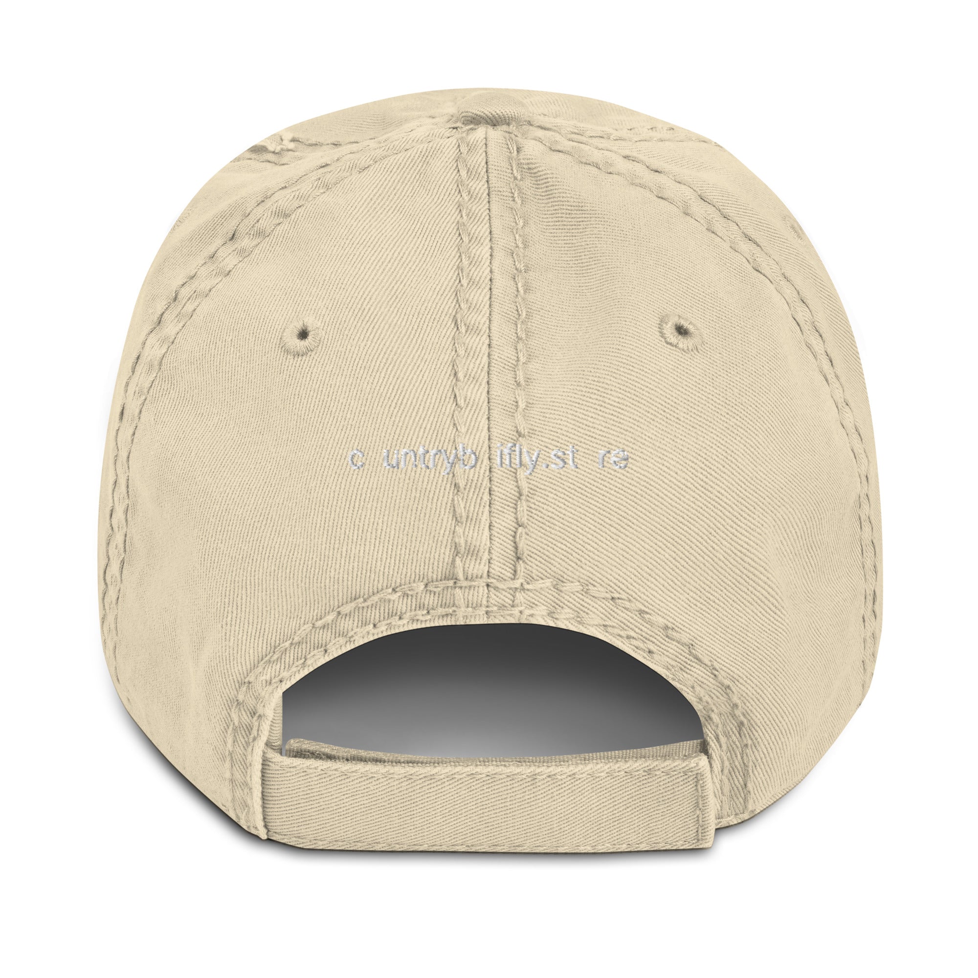 Save A Horse, Ride A Country Boy Distressed Dad Hat - Blue & White Print - Country Boi Fly