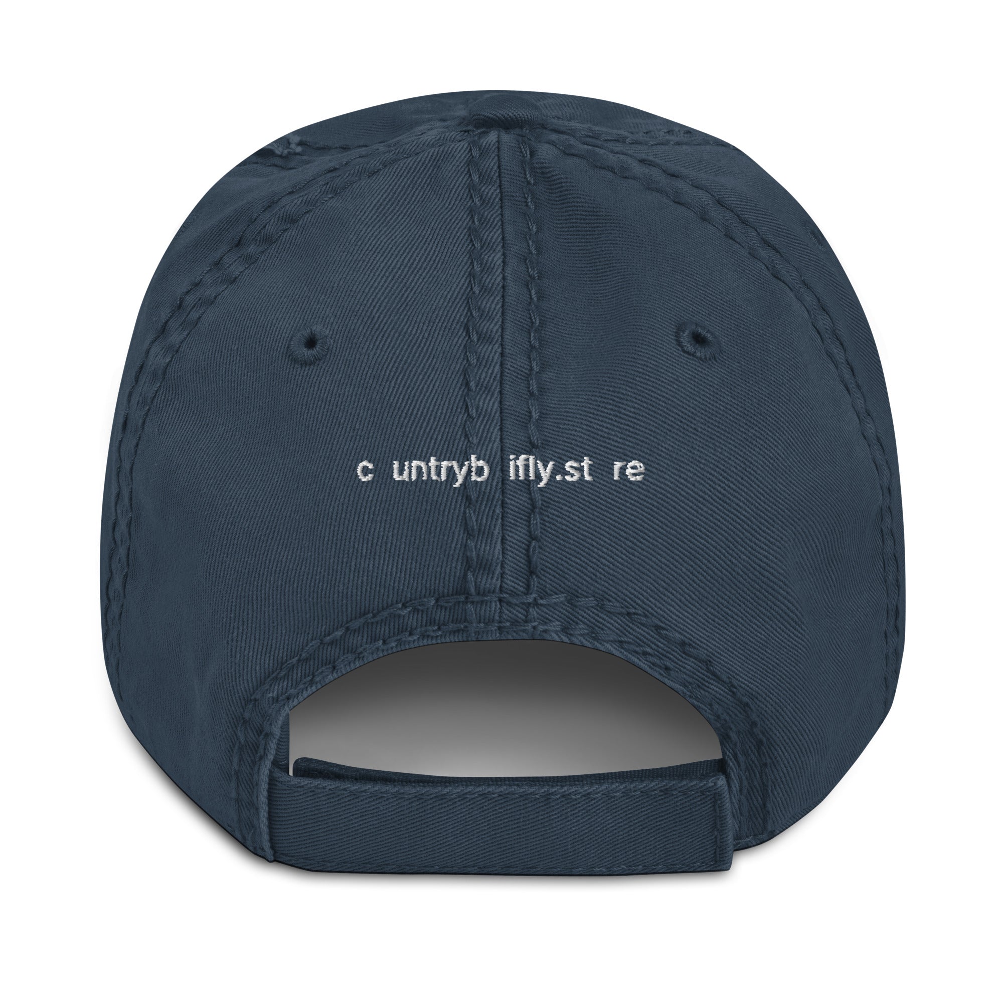 Save A Horse, Ride A Country Boy Distressed Dad Hat - Red & White Print - Country Boi Fly