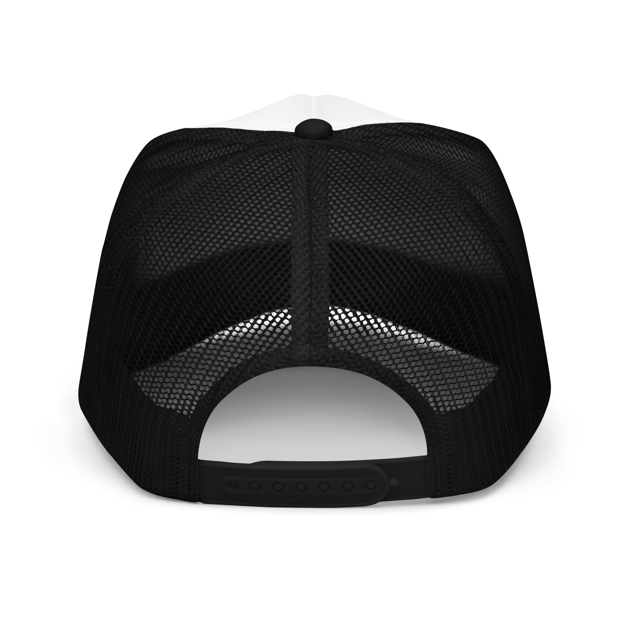Country Boi Fly Foam Trucker Hat - Black & White