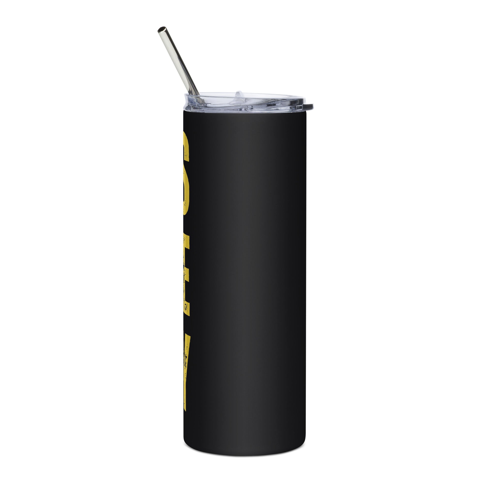 Girls Gone Muddy Stainless Steel Tumbler | Yellow Print