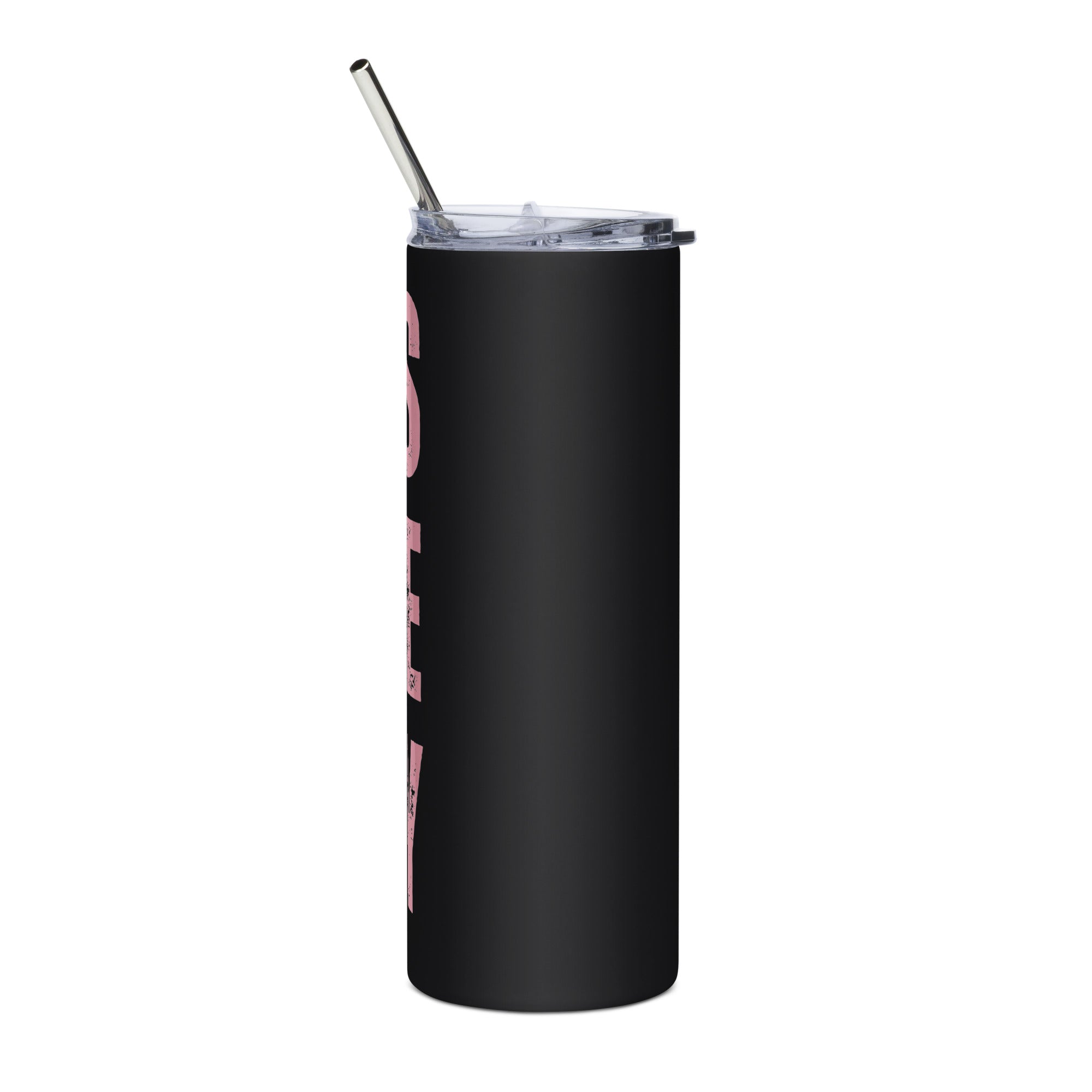 Girls Gone Muddy Stainless Steel Tumbler | Pink Print