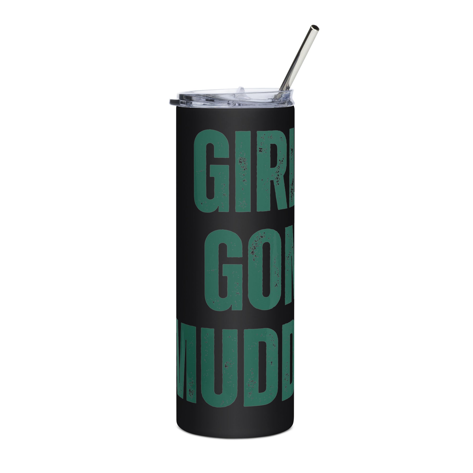Girls Gone Muddy Stainless Steel Tumbler | Green Print