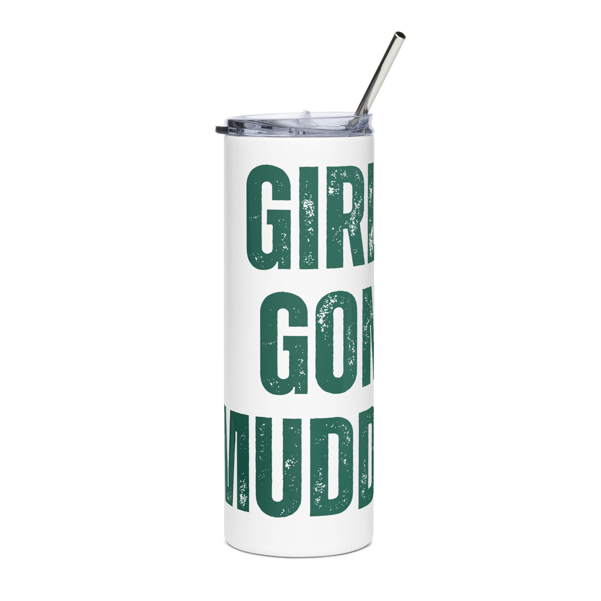 Girls Gone Muddy Stainless Steel Tumbler | Green Print