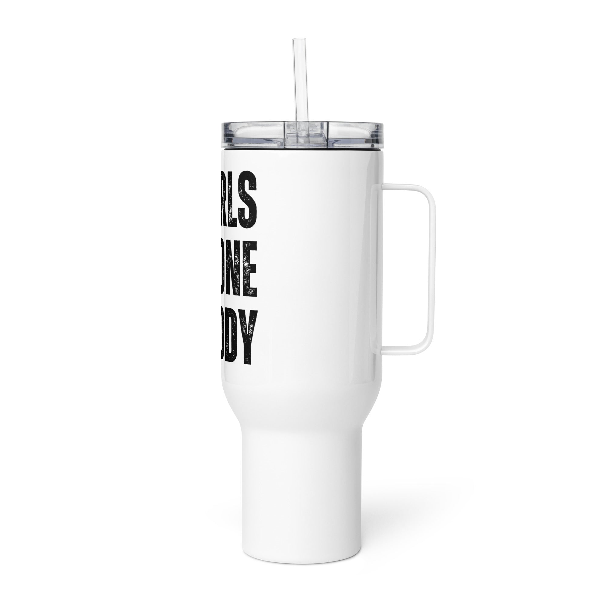 Girls Gone Muddy Travel Mug with Black Print