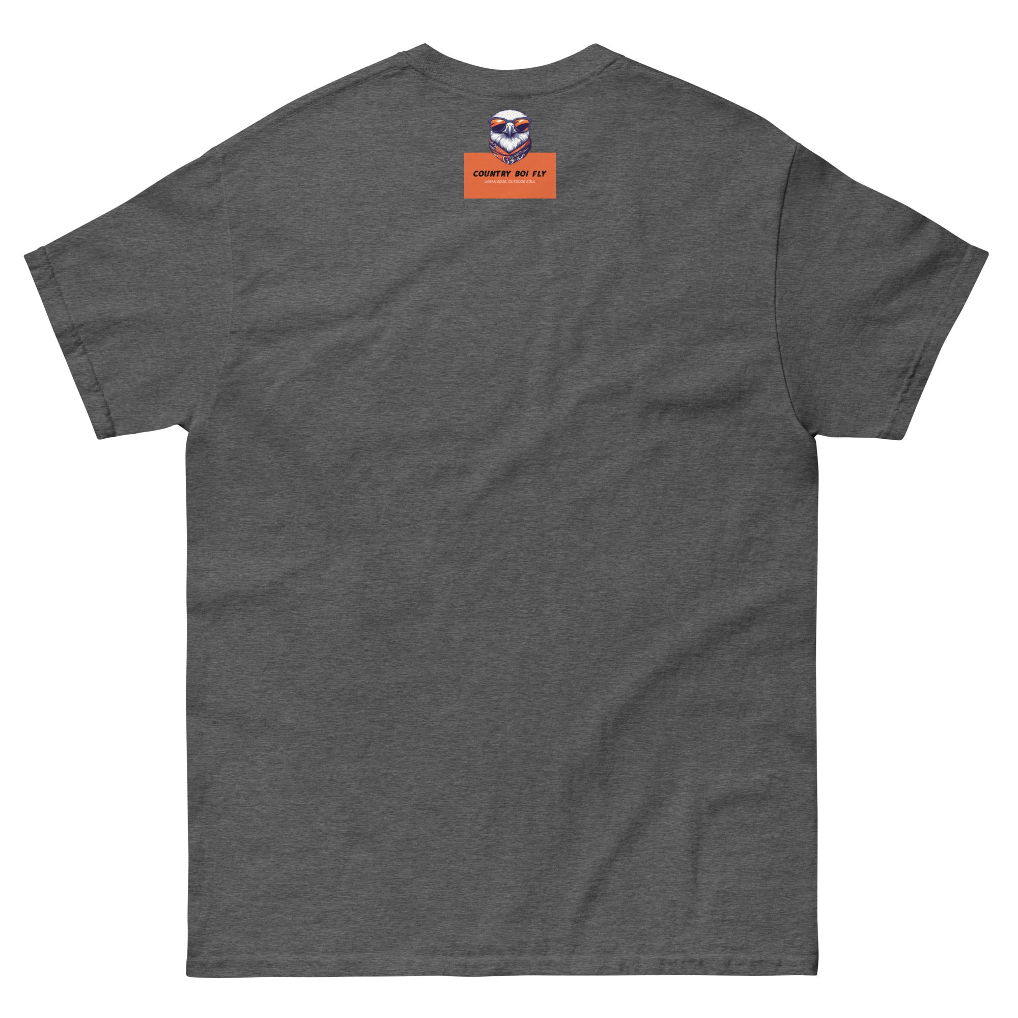 Mud, Sweat, and Beers Unisex Classic Tee - Dark Gray with Black Print - Country Boi Fly