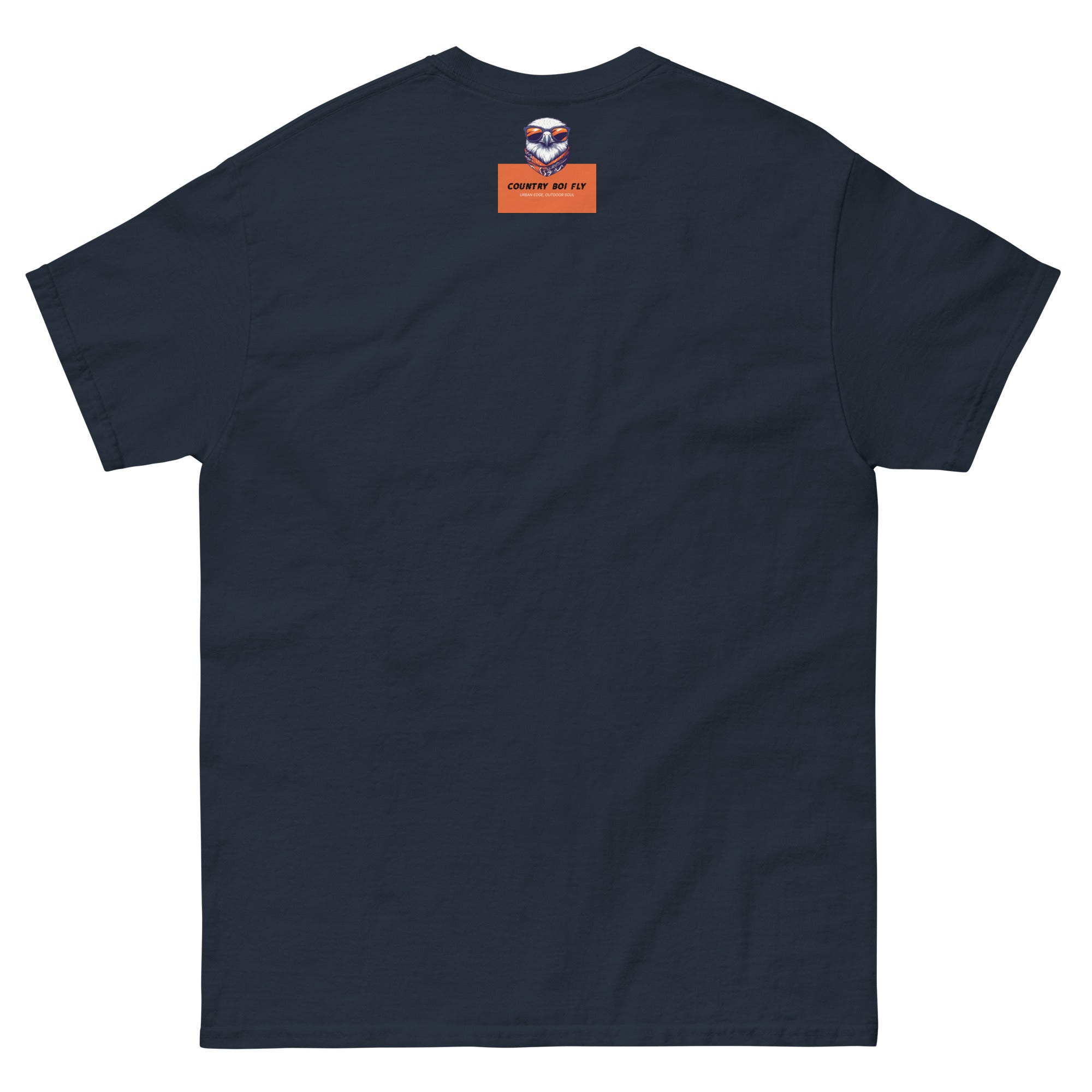 Mud, Sweat, and Beers Unisex Classic Tee - Navy with Red Print - Country Boi Fly