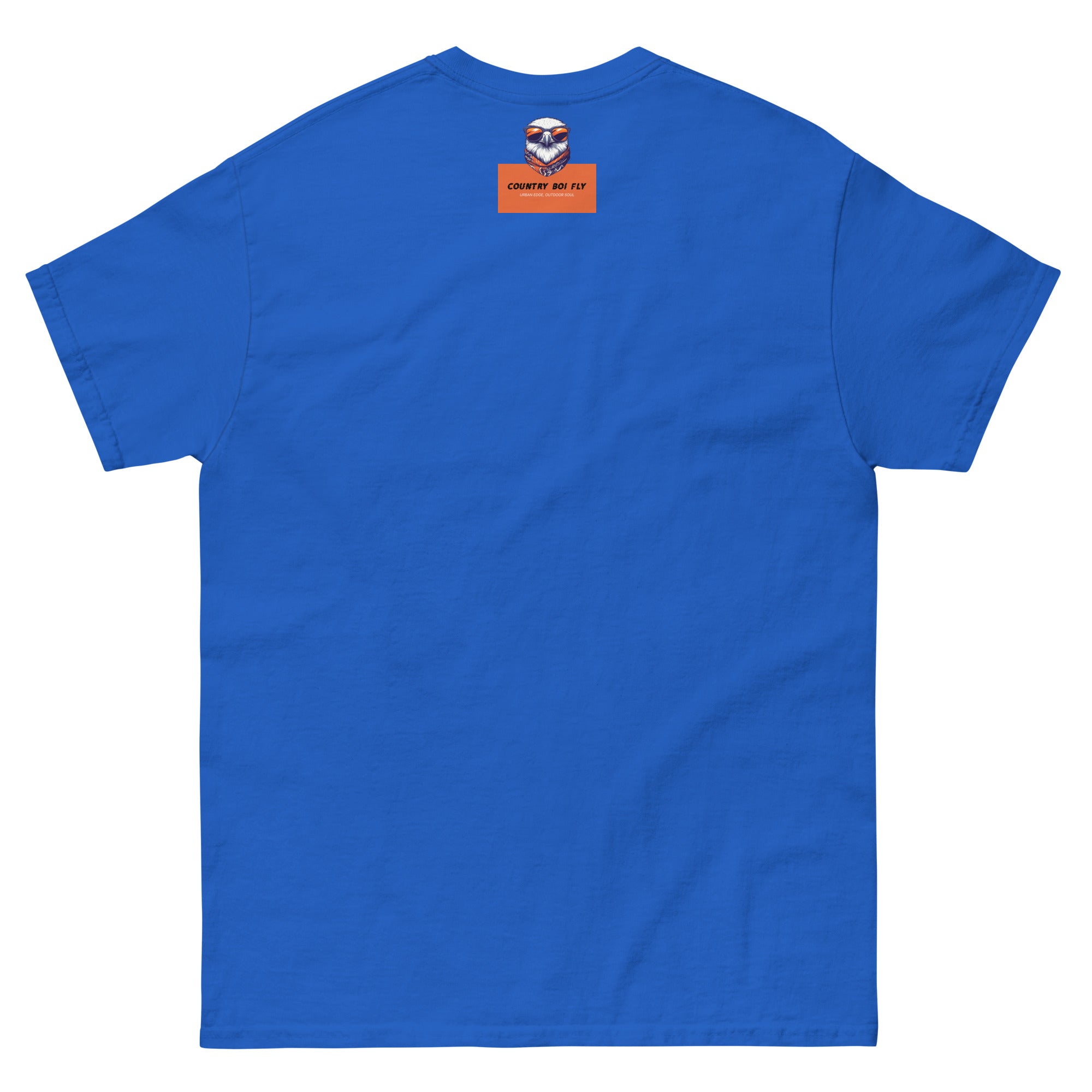 Mud, Sweat, and Beers Unisex Classic Tee - Royal Blue with Red Print - Country Boi Fly