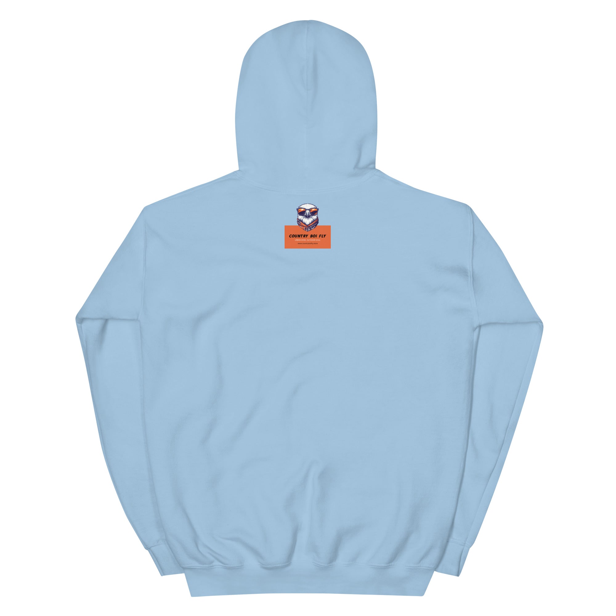 Mud, Sweat, and Beers Unisex Hoodie - Light Blue with Black Print - Country Boi Fly