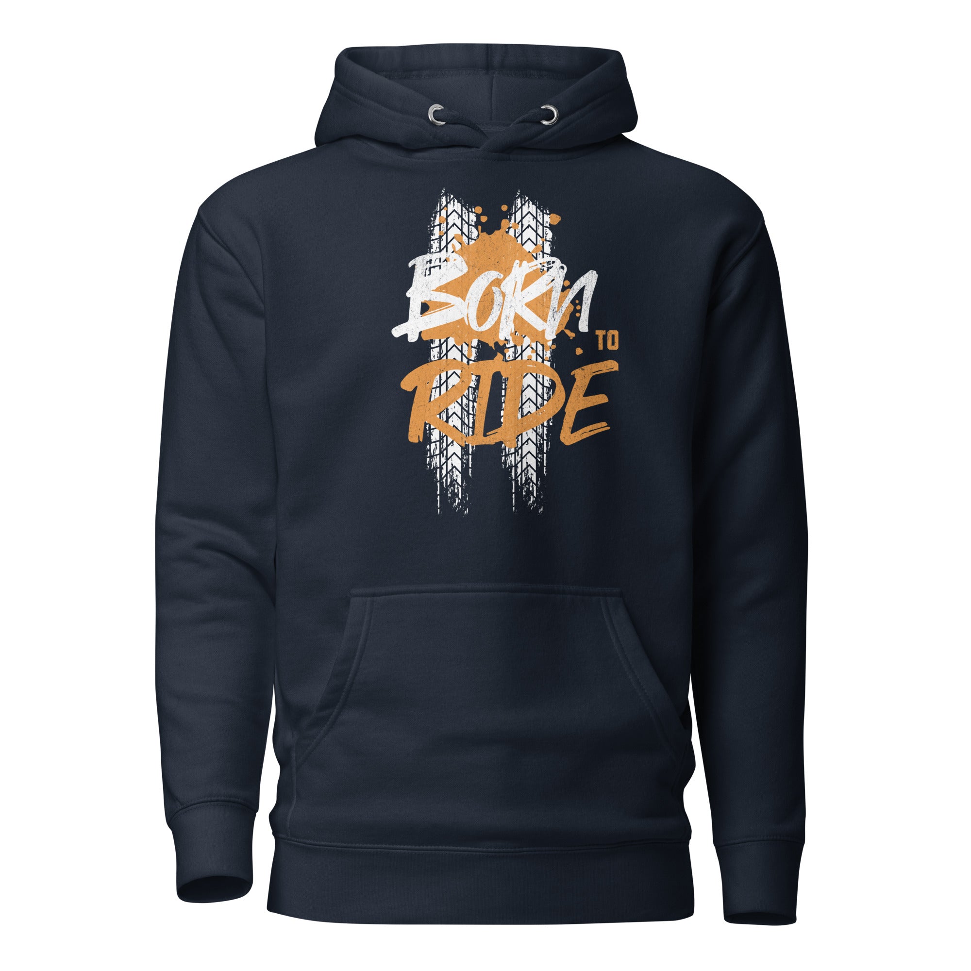 Born to Ride Unisex Hoodie - Navy