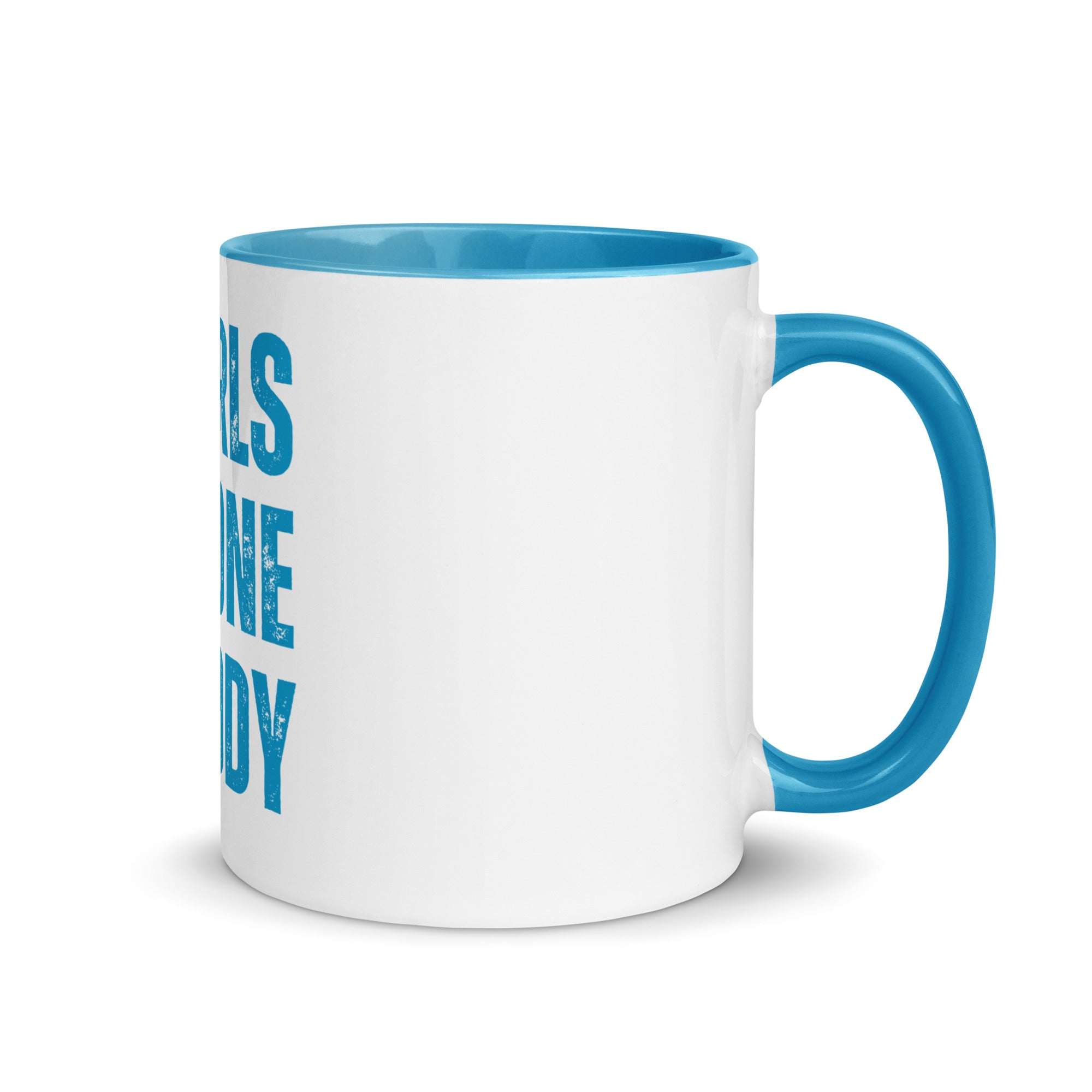 Girls Gone Muddy Mug - White | Teal Blue